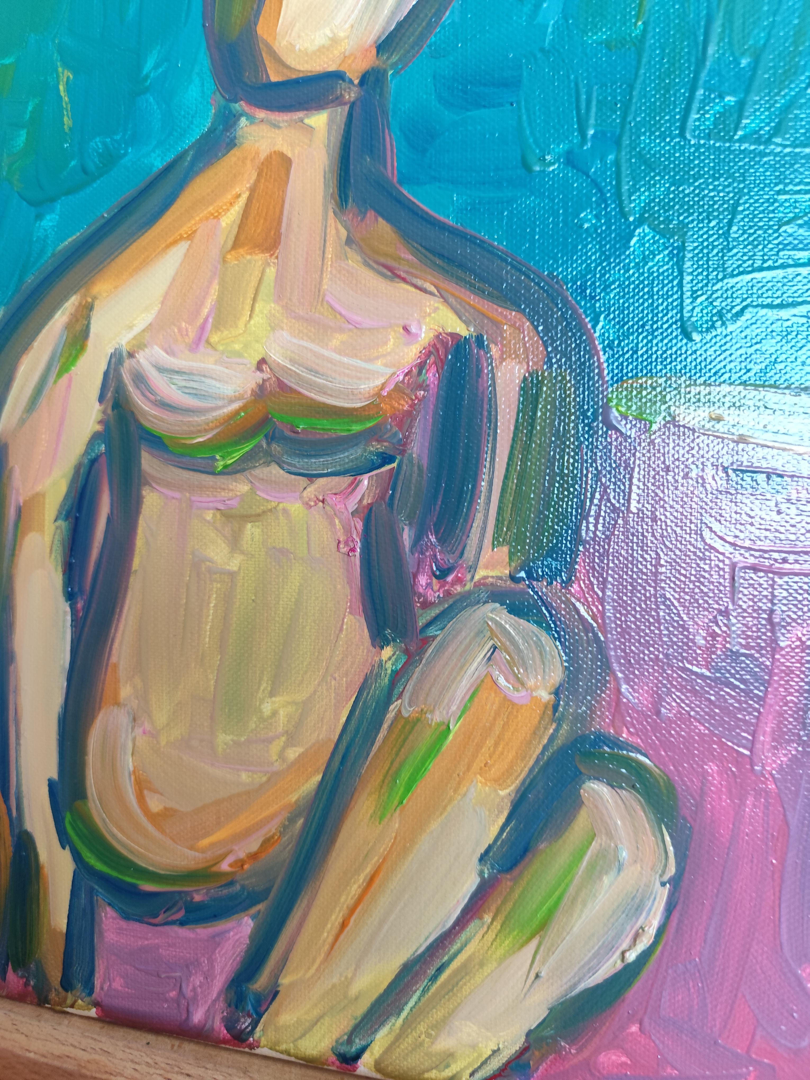 Pittura ad olio su tela 