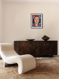 "Burning silence" Contemporain figuratif portrait expressif figure universelle.