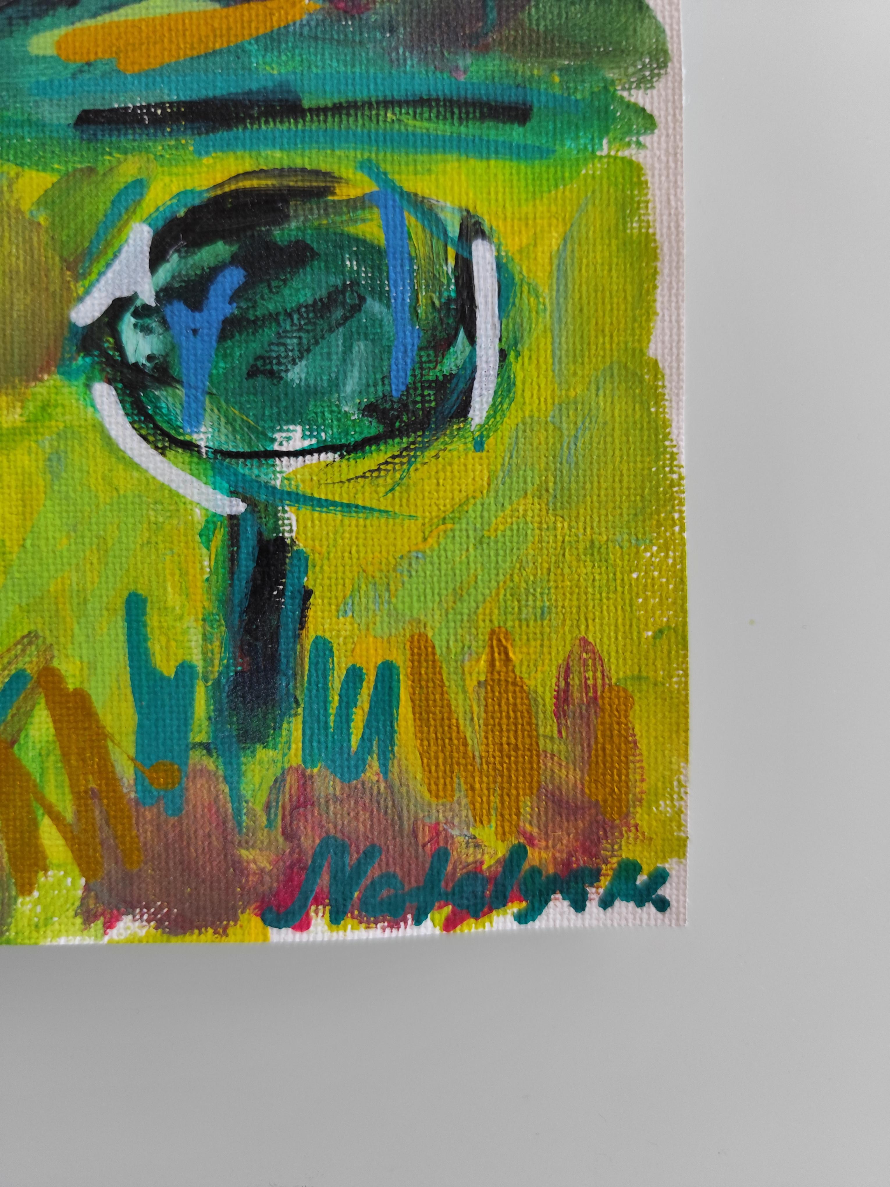 Contemporary abstract expressionist landscape painting 