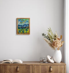Contemporary abstract expressionist landscape painting "Geometry of Nature"