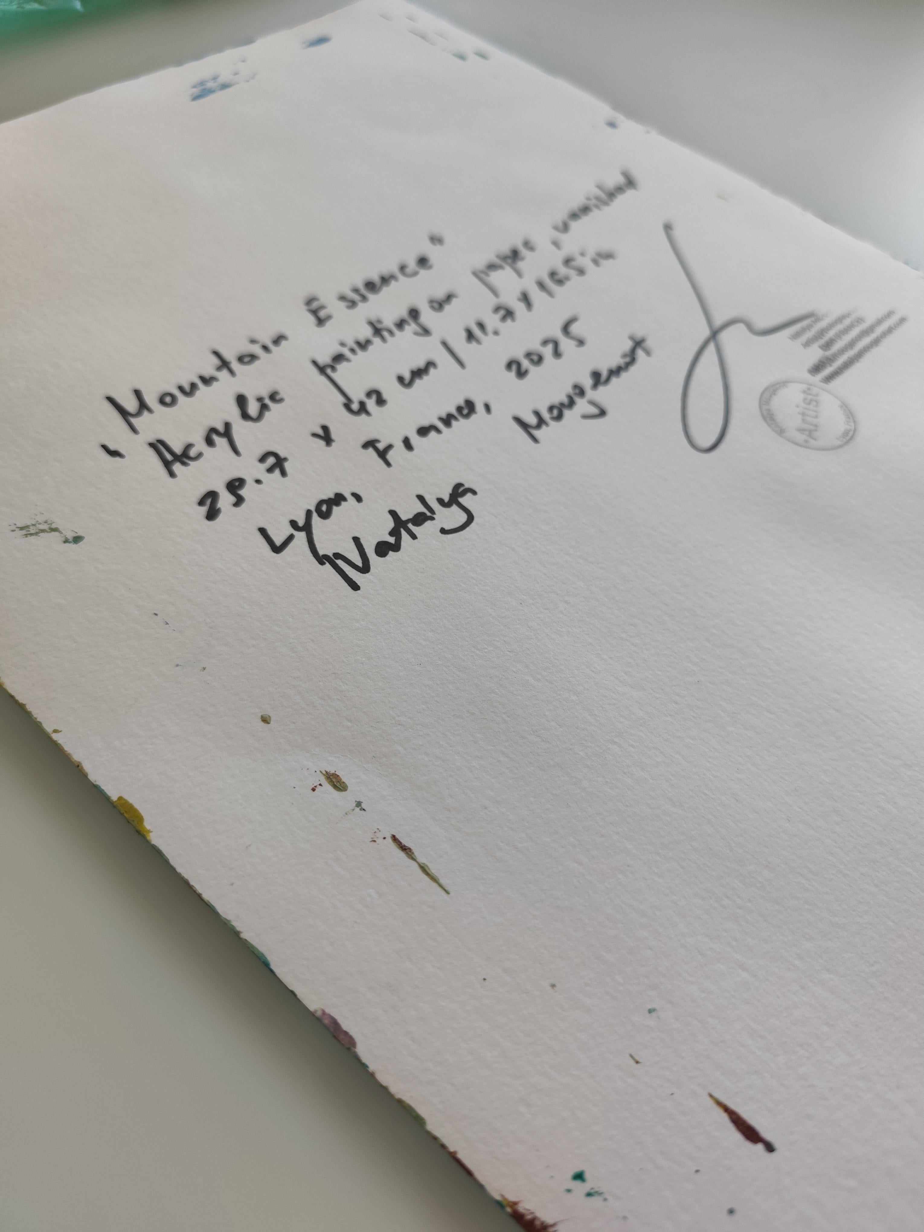 Zeitgenössisches abstraktes expressionistisches Natur-Acrylgemälde 