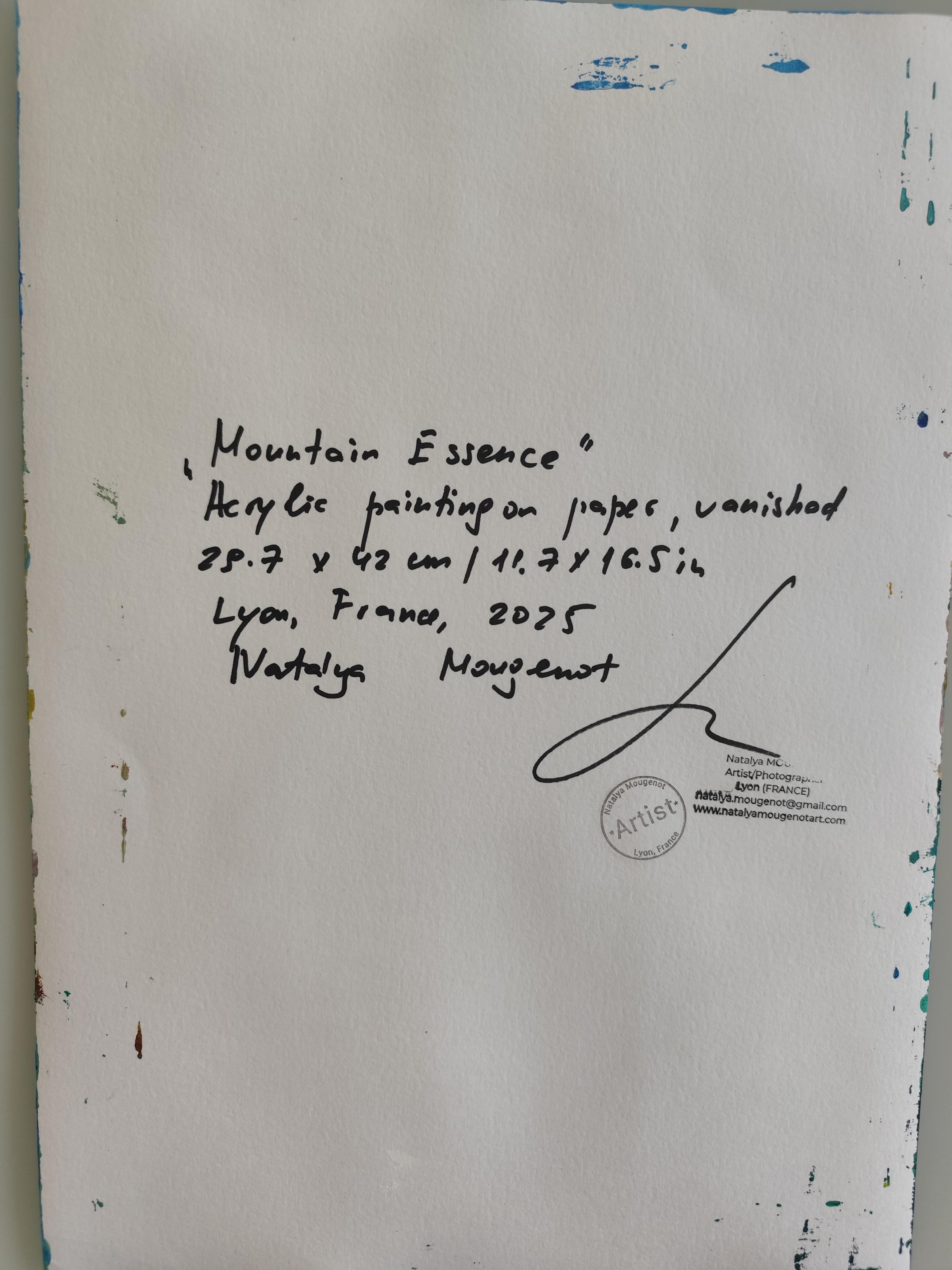 Zeitgenössisches abstraktes expressionistisches Natur-Acrylgemälde 