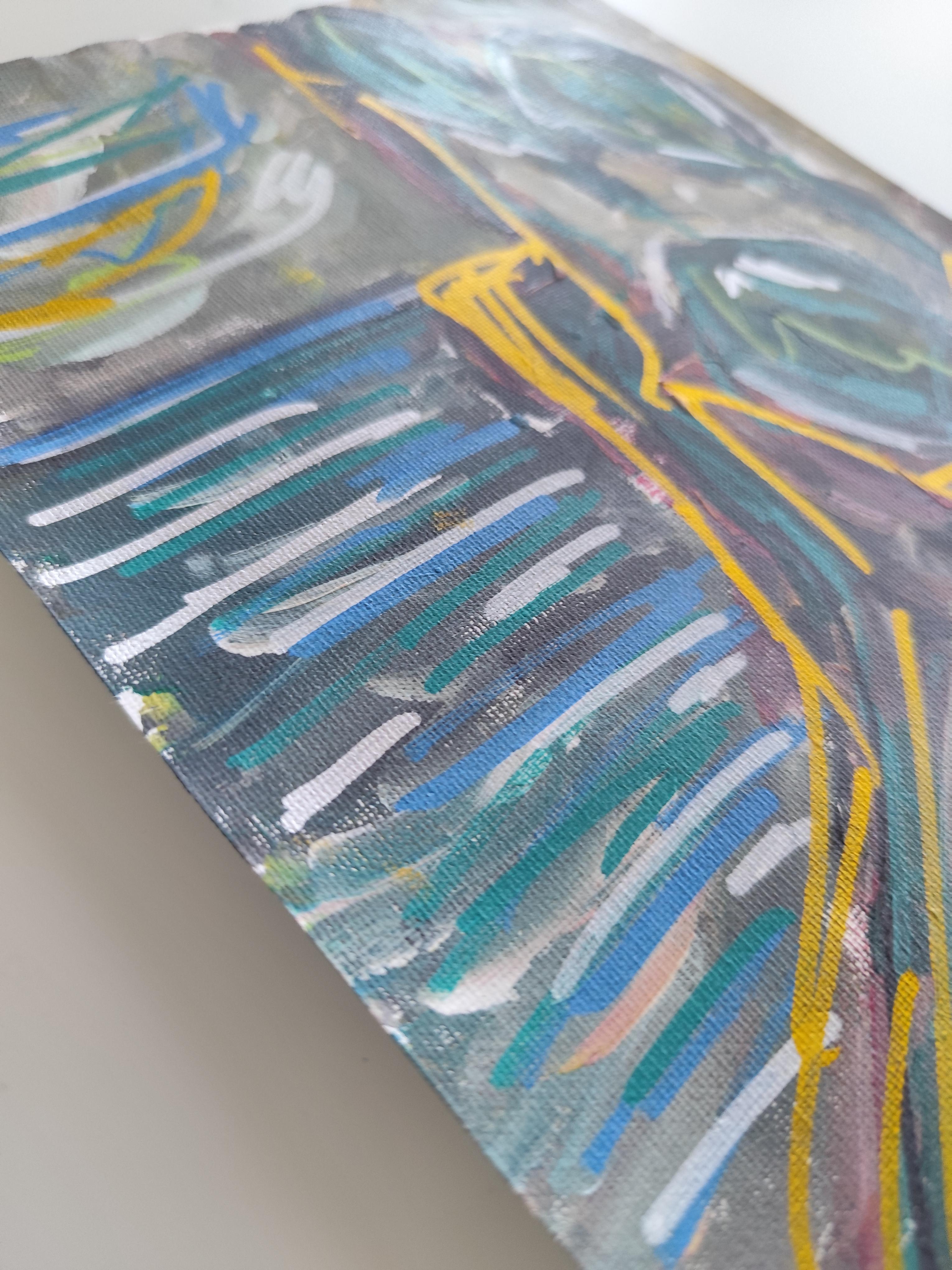 Zeitgenössisches abstraktes expressionistisches Nature Landschaftsgemälde 