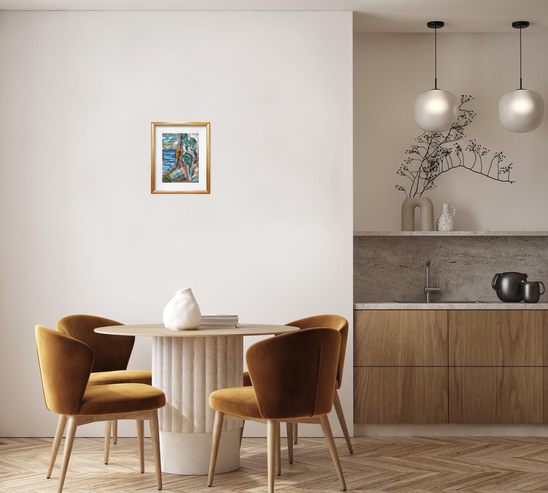 Zeitgenössisches abstraktes expressionistisches Nature Landschaftsgemälde 