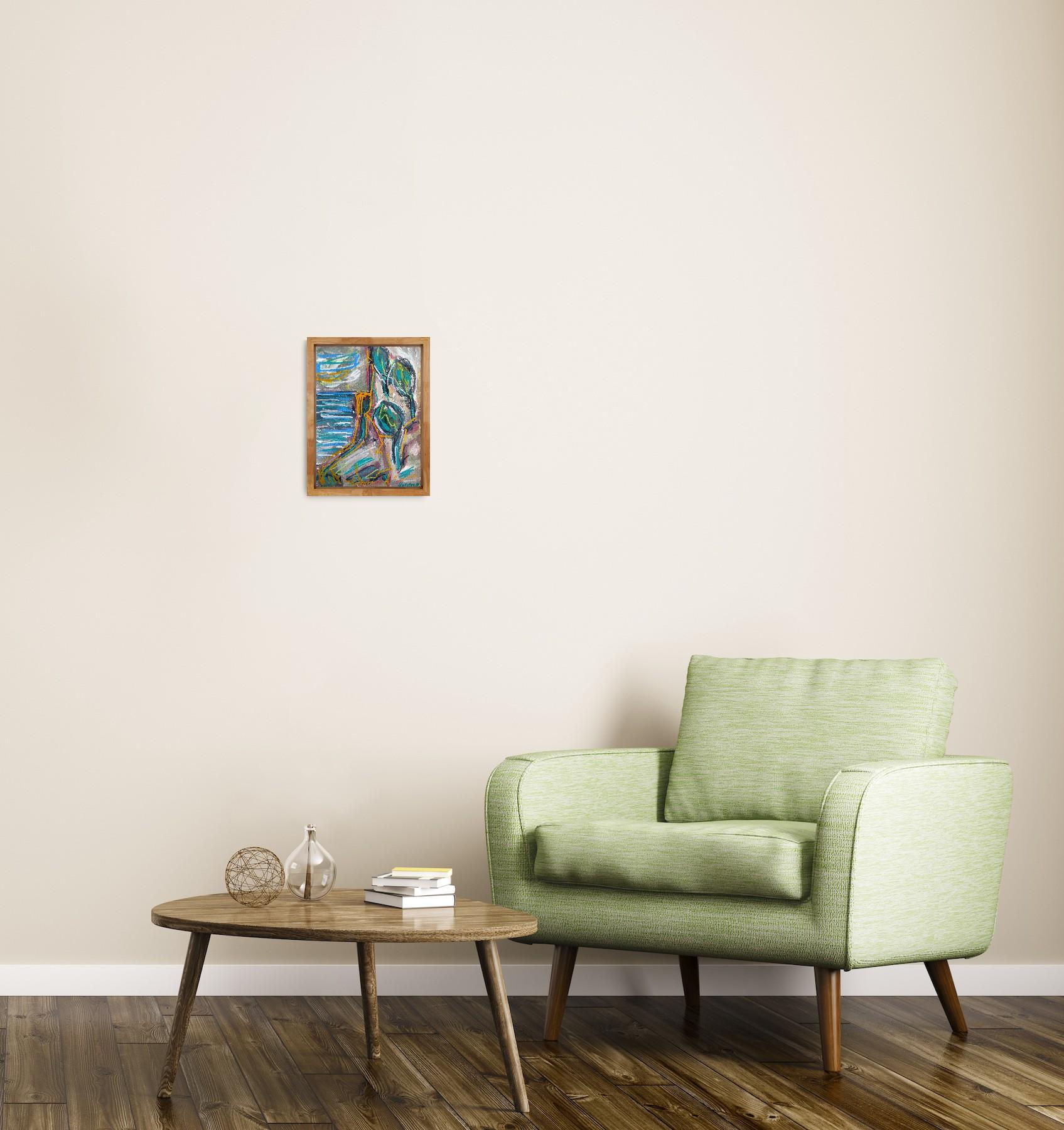 Zeitgenössisches abstraktes expressionistisches Nature Landschaftsgemälde 