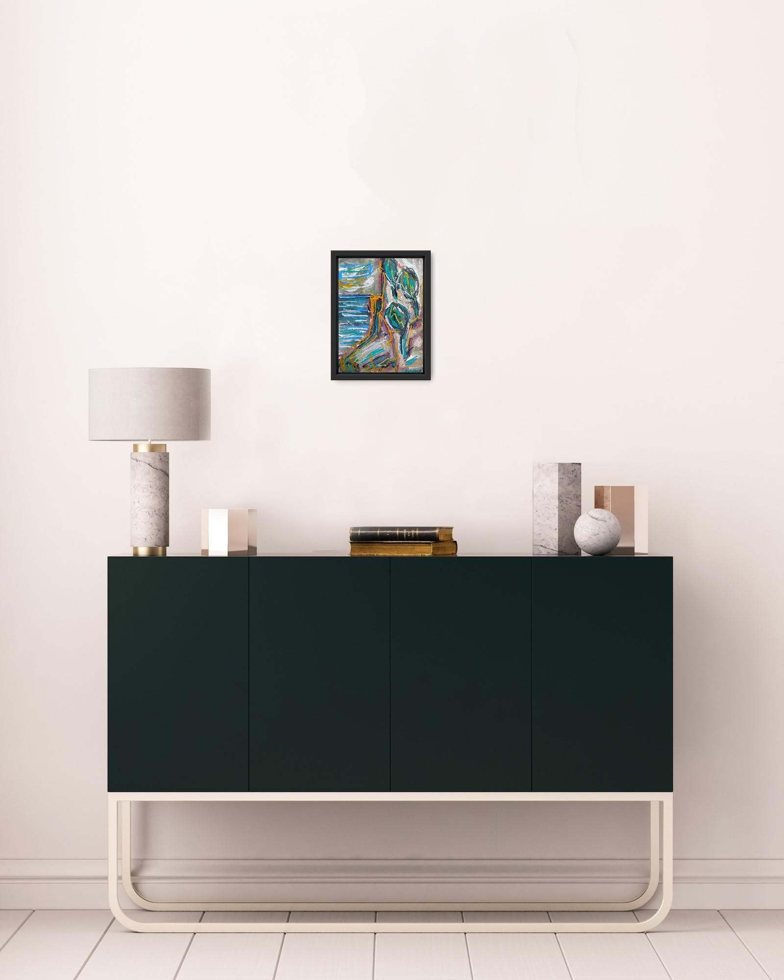 Zeitgenössisches abstraktes expressionistisches Nature Landschaftsgemälde 