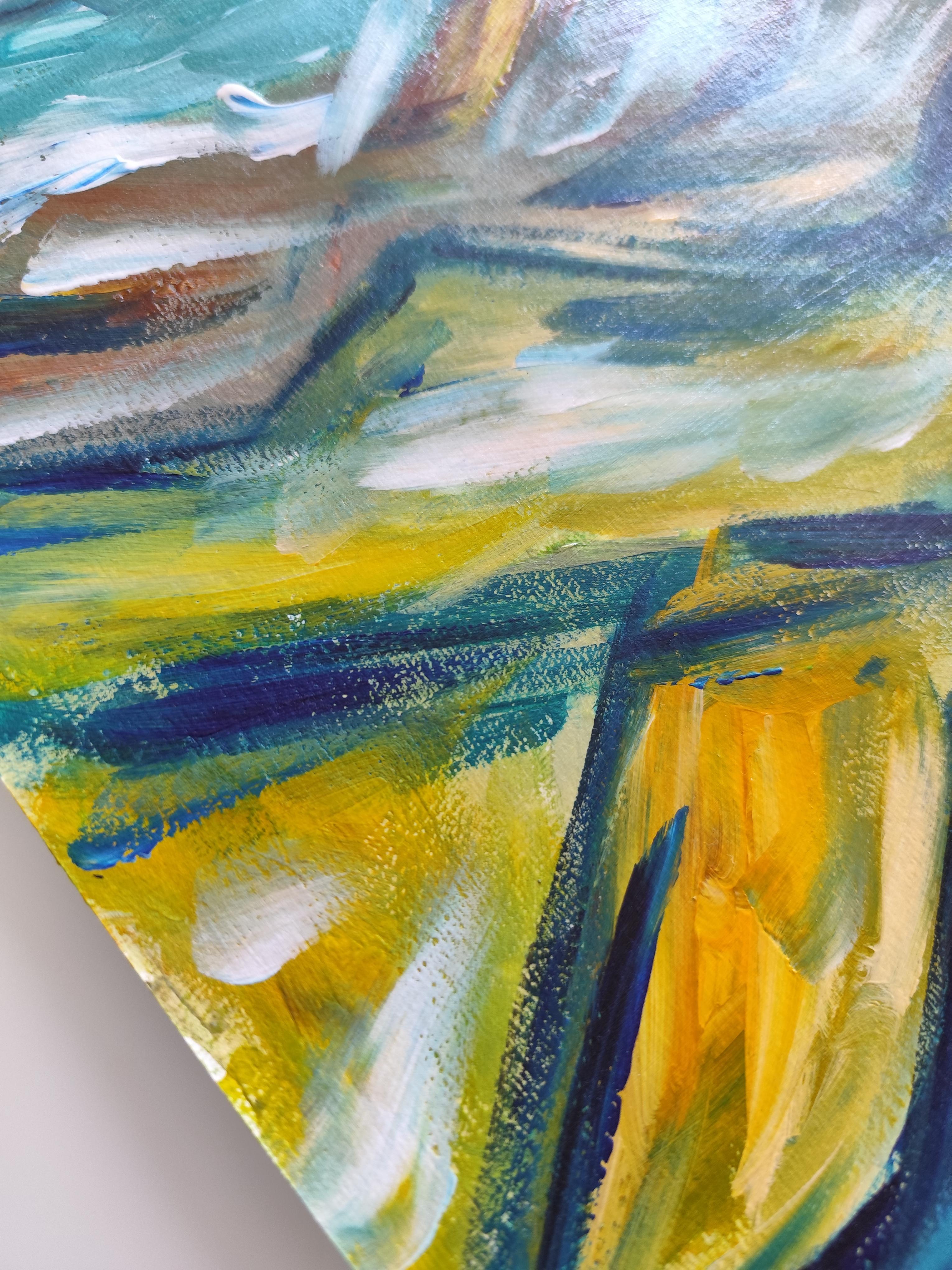 Zeitgenössisches abstraktes expressionistisches Naturgemälde 