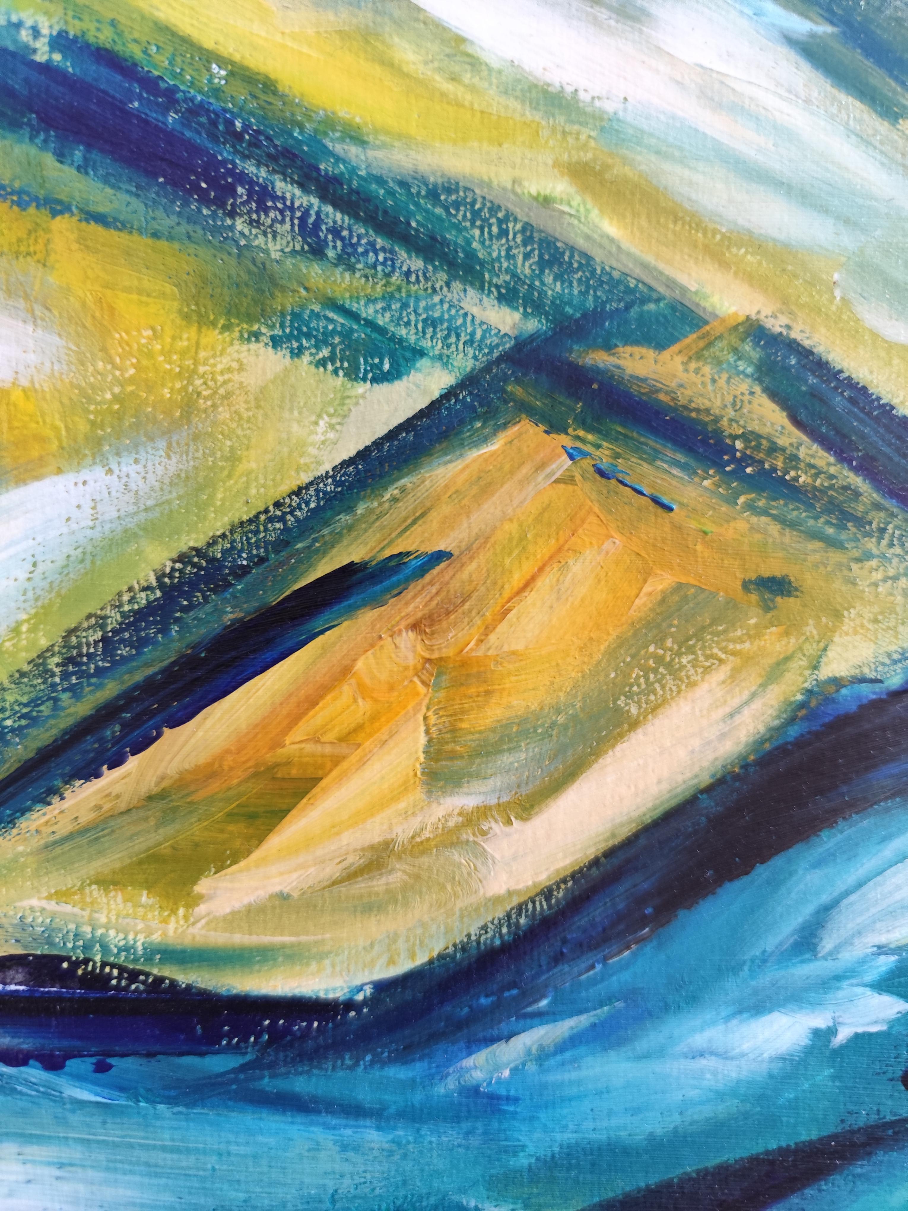 Zeitgenössisches abstraktes expressionistisches Naturgemälde 