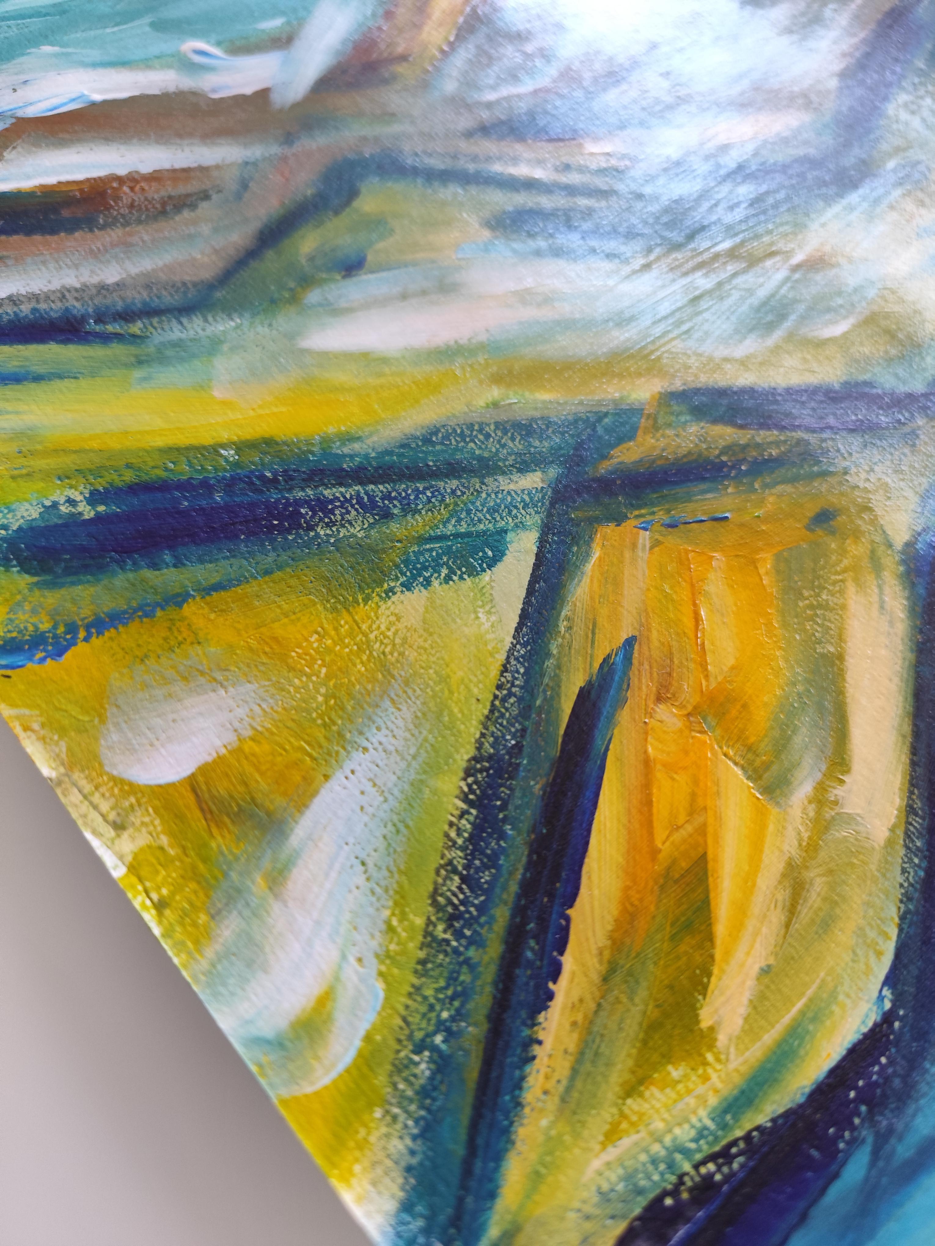 Zeitgenössisches abstraktes expressionistisches Naturgemälde 