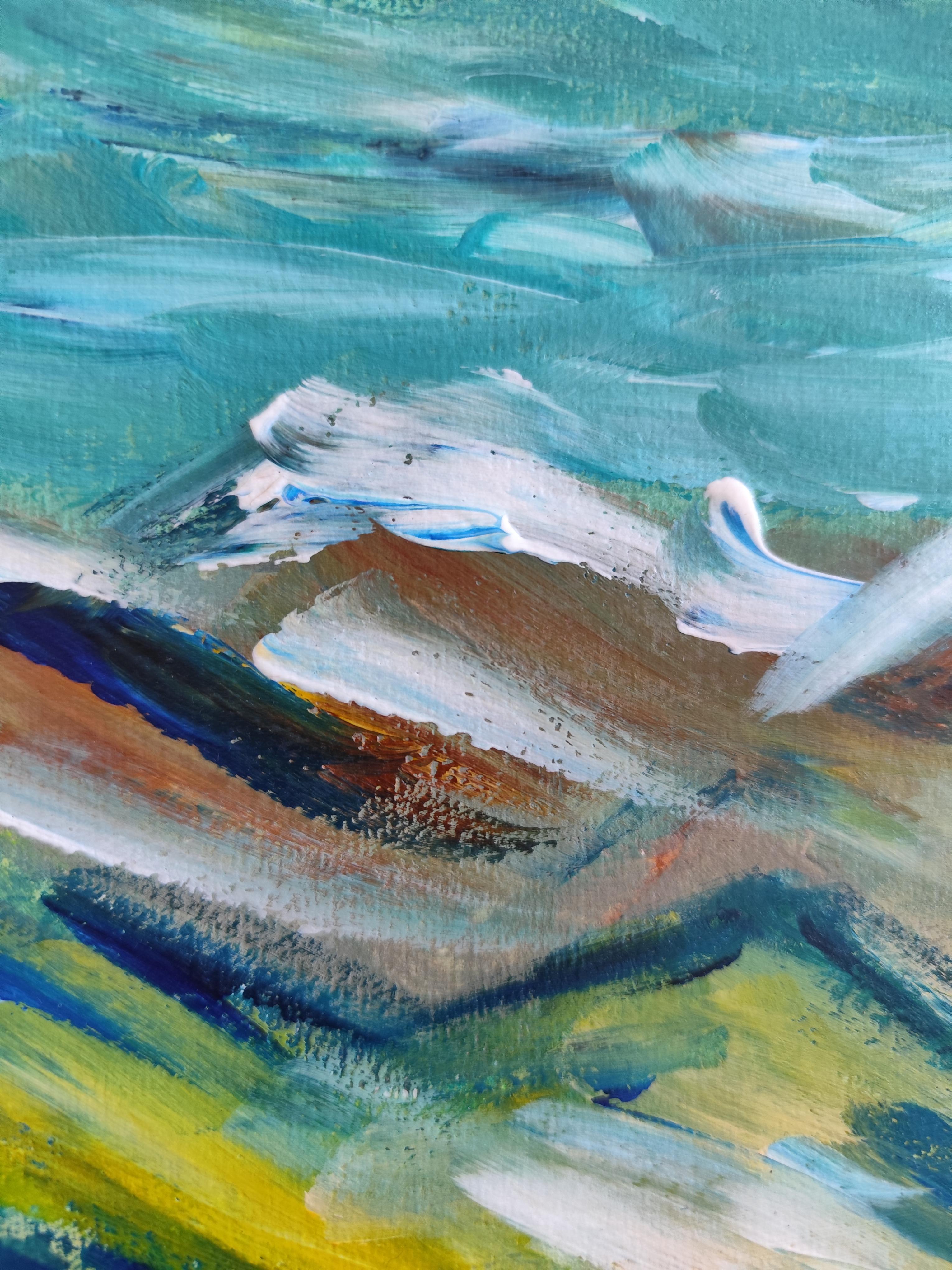 Zeitgenössisches abstraktes expressionistisches Naturgemälde 
