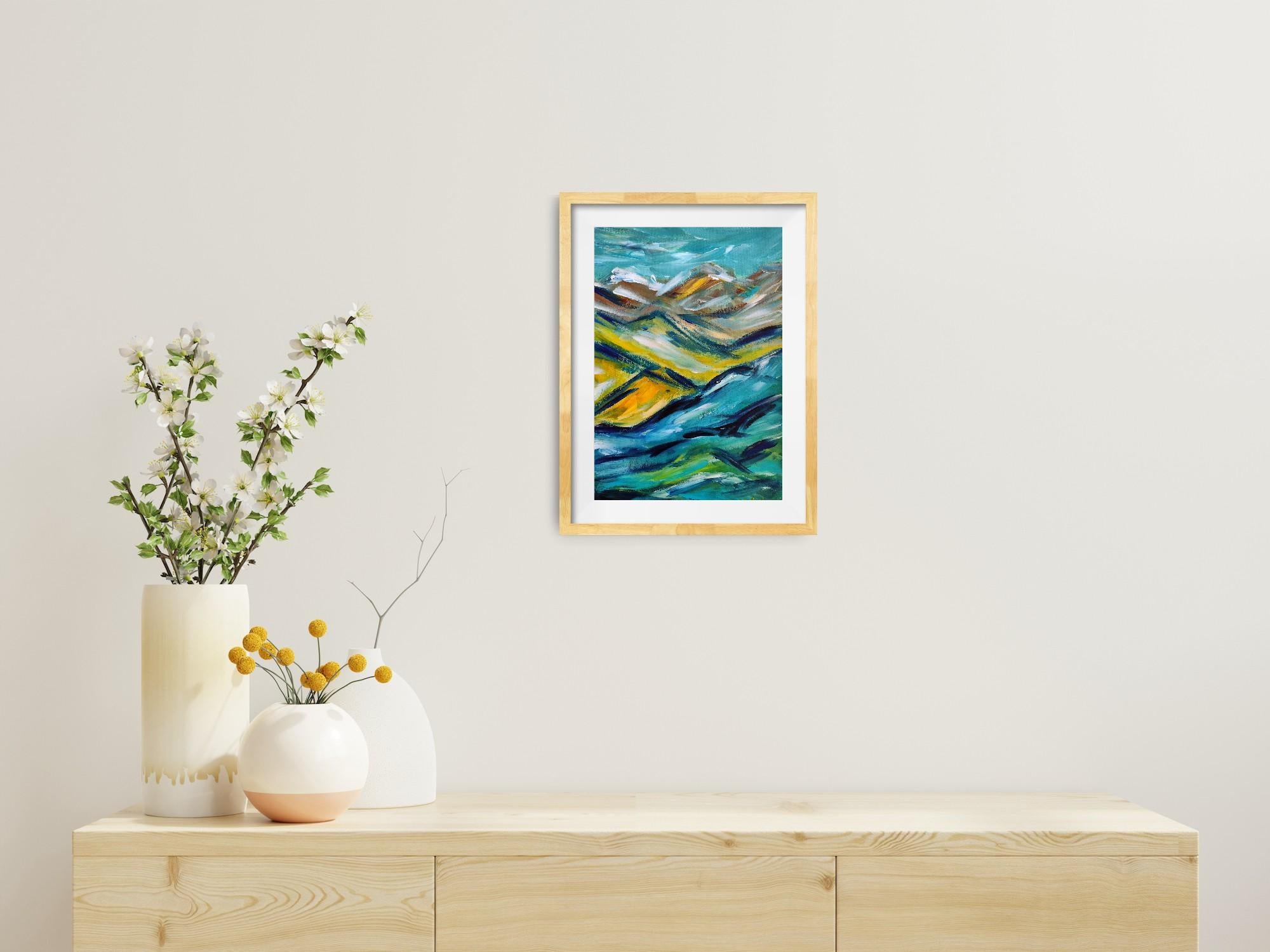 Zeitgenössisches abstraktes expressionistisches Naturgemälde 