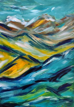 Papier Landschaftsgemälde aus Papier