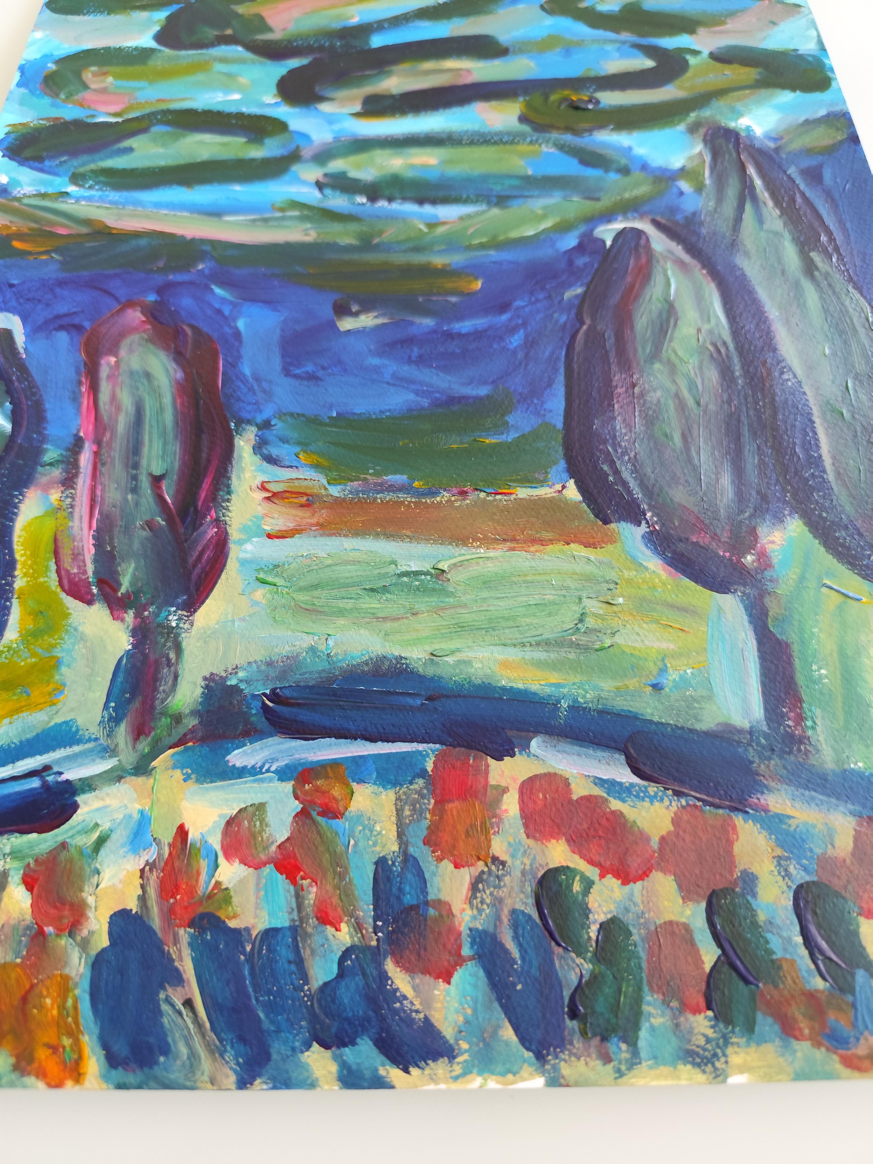 Contemporain abstrait expressionniste nature Provence 
