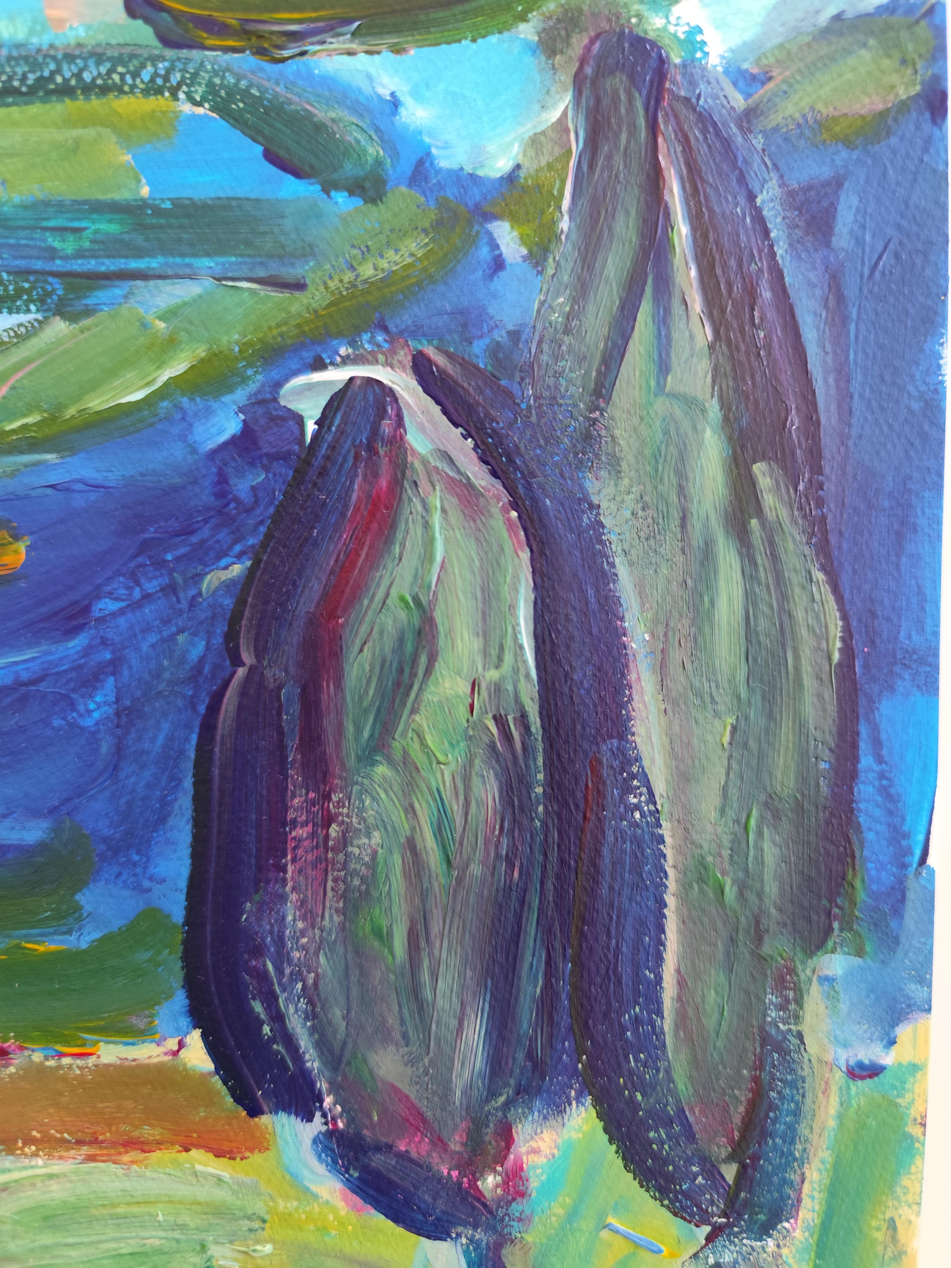 Contemporain abstrait expressionniste nature Provence 