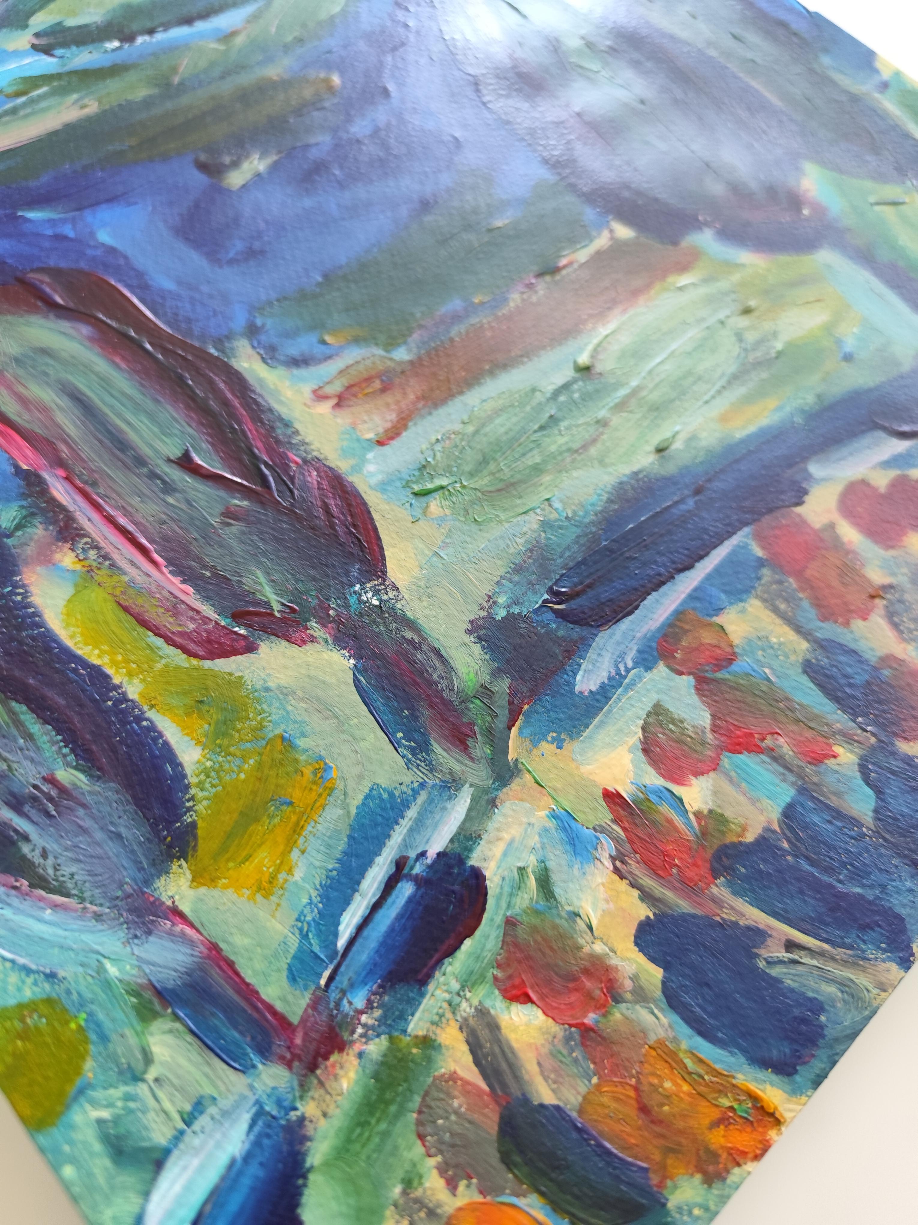 Contemporain abstrait expressionniste nature Provence 