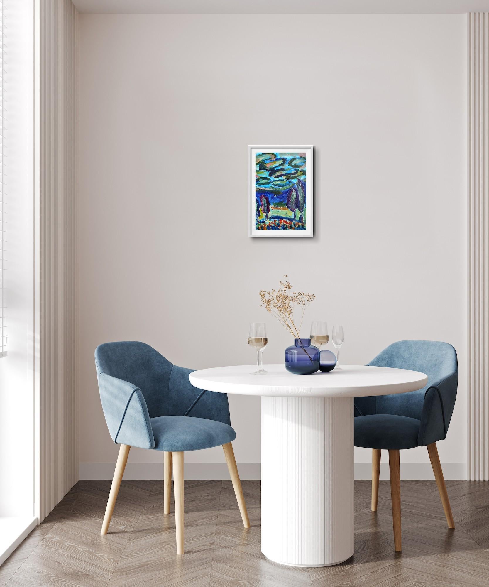 Contemporain abstrait expressionniste nature Provence 