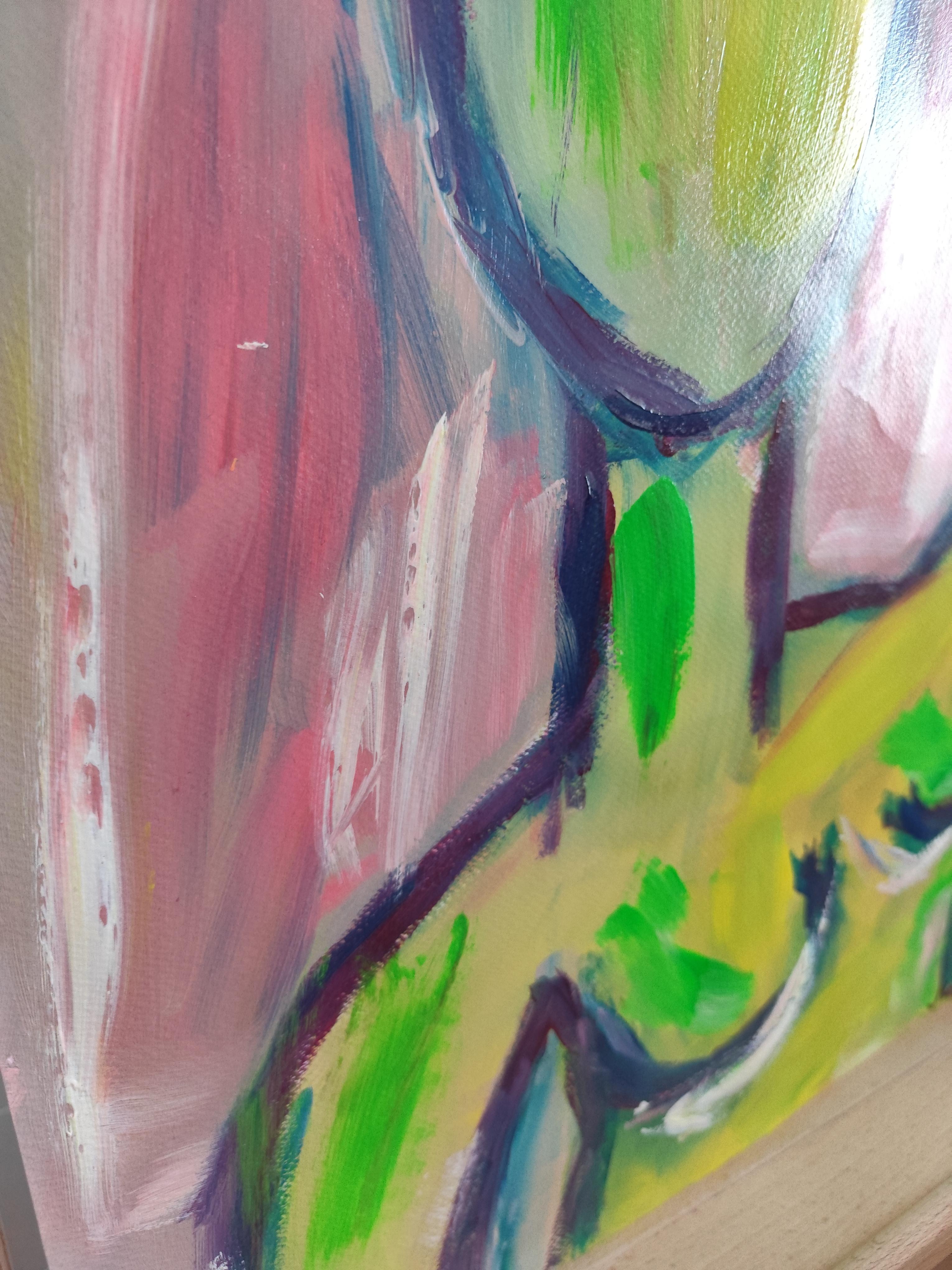 Das abstrakte expressionistische Gemälde 