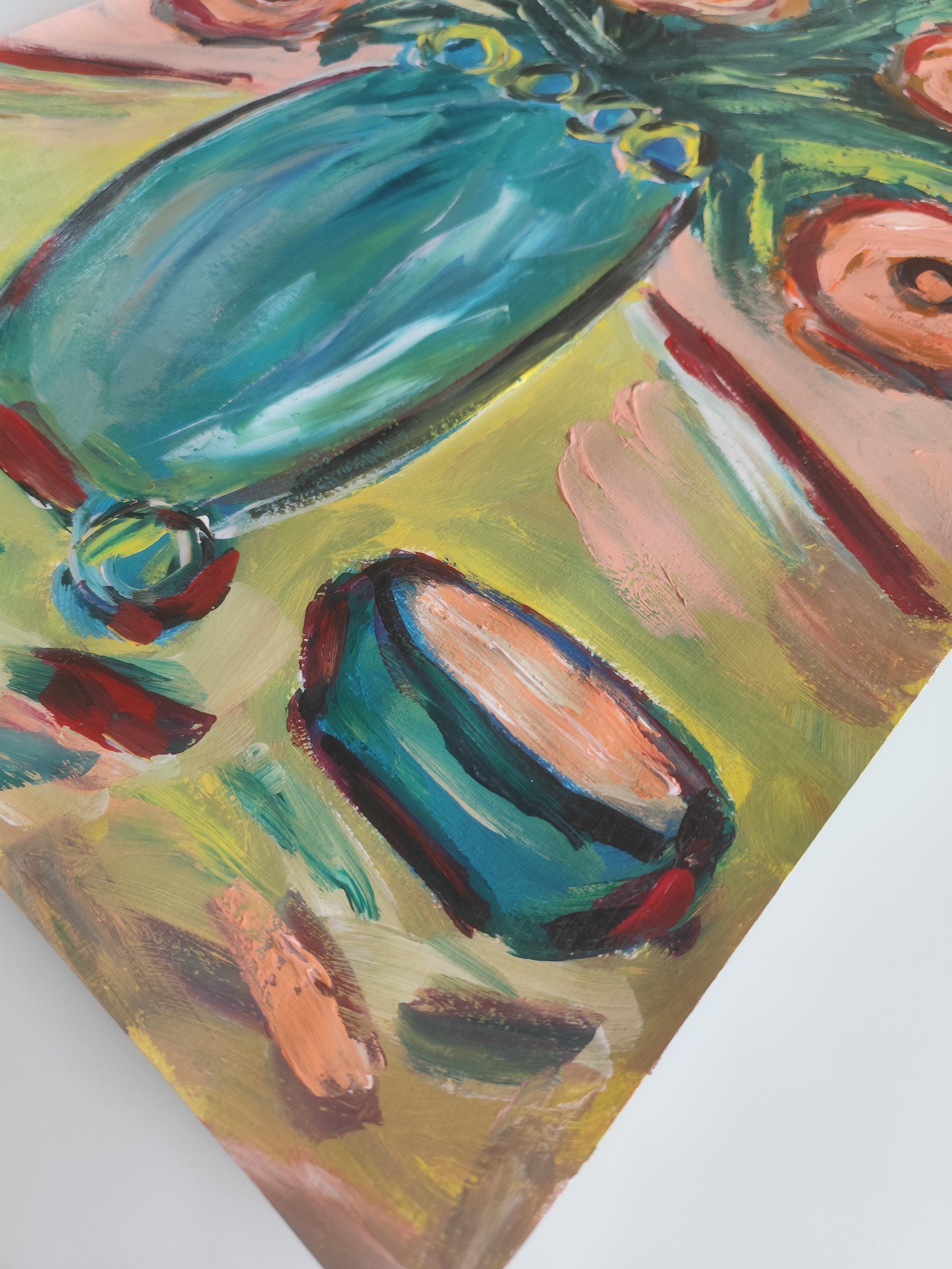 Contemporary abstrakt  expressionistisches Stillleben 