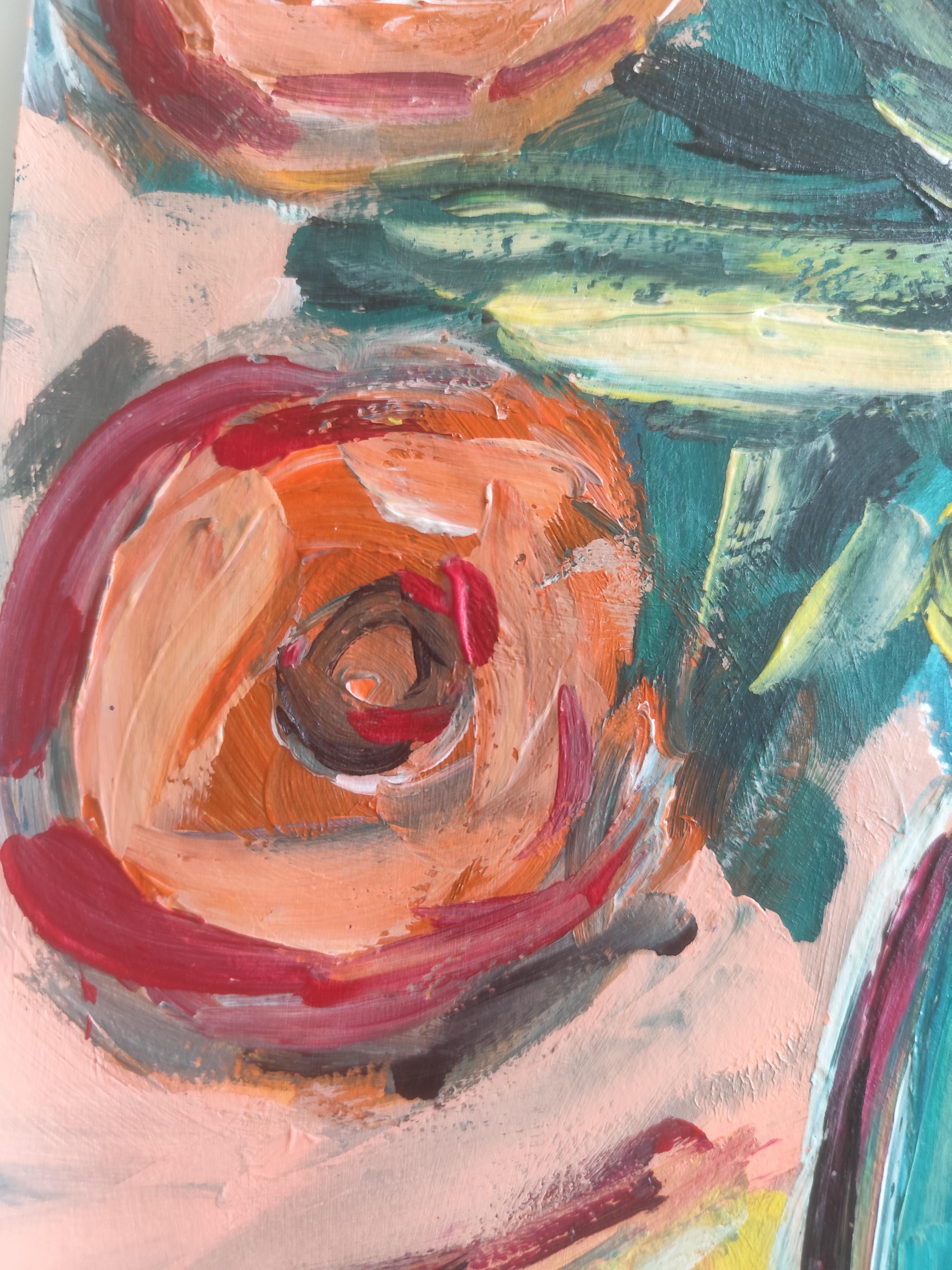 Contemporary abstrakt  expressionistisches Stillleben 