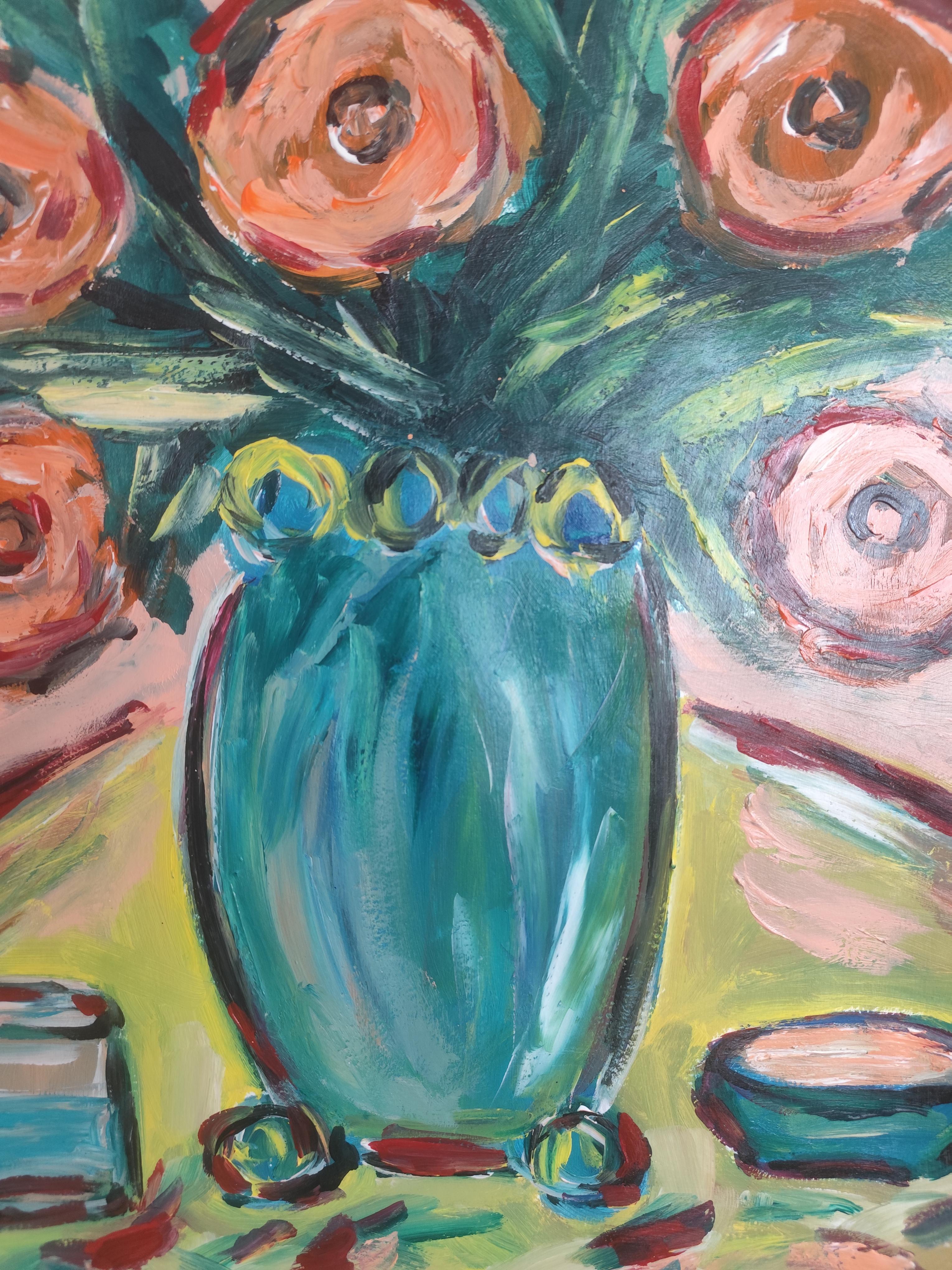 Contemporary abstrakt  expressionistisches Stillleben 