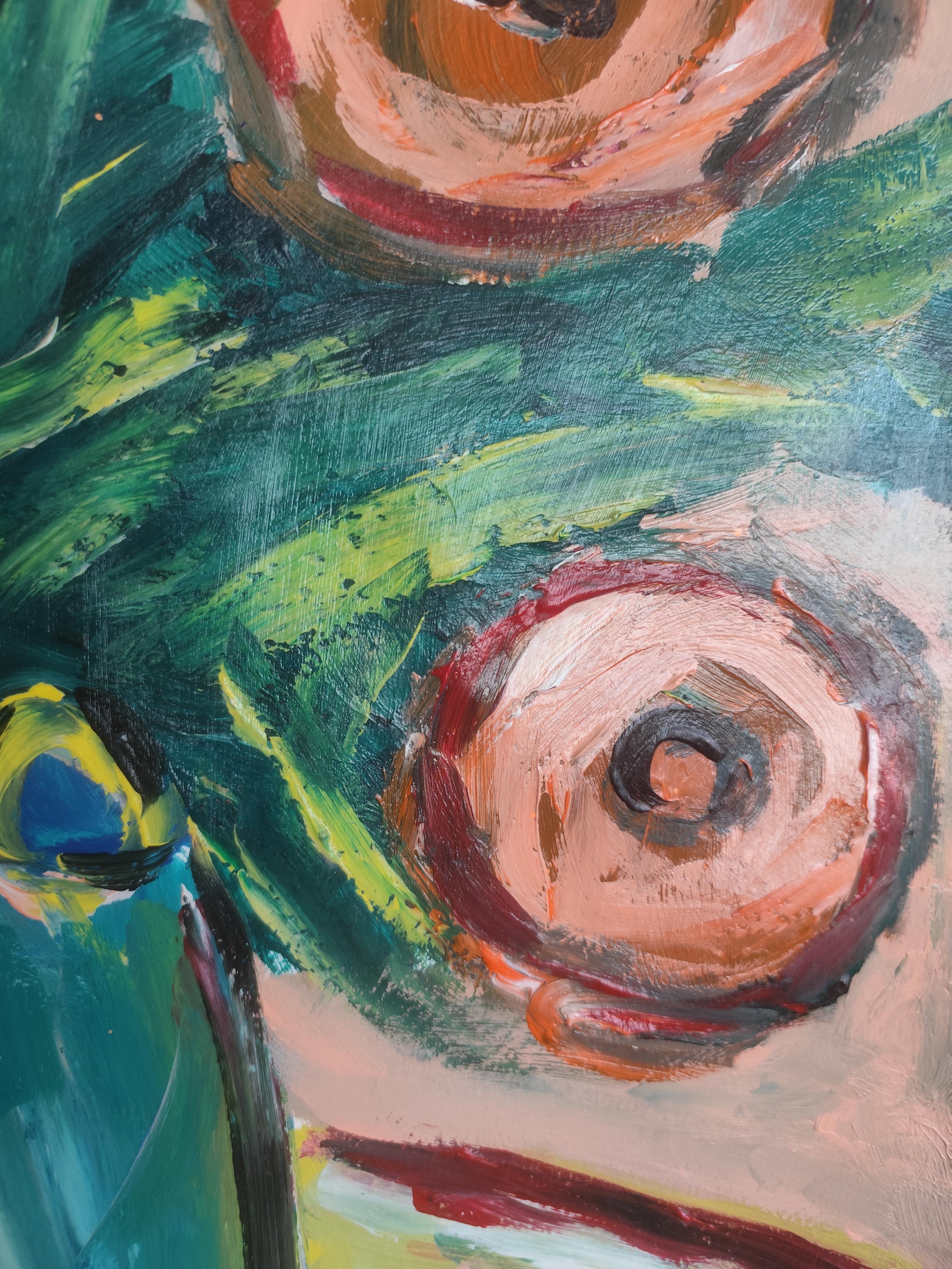 Contemporary abstrakt  expressionistisches Stillleben 