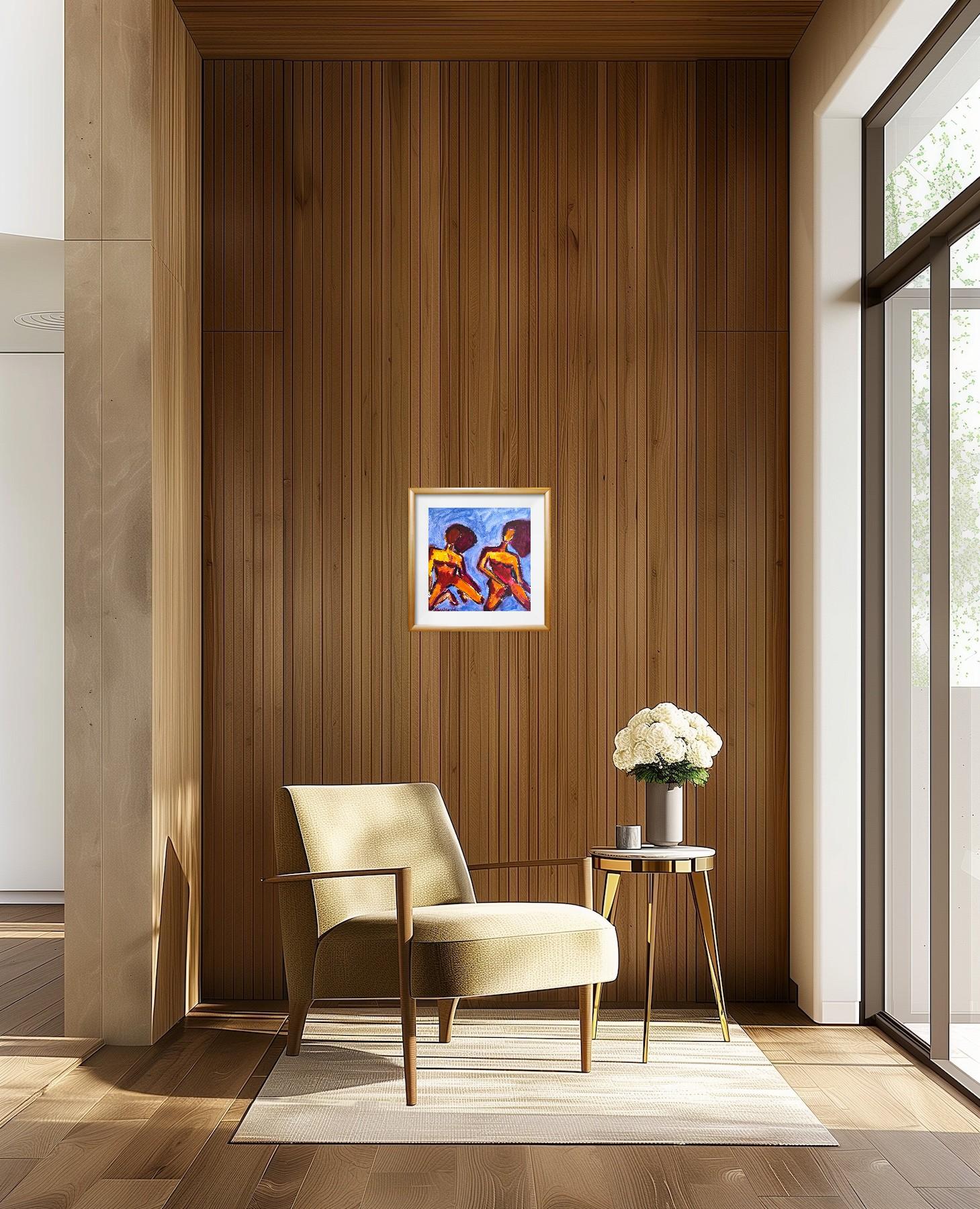 This contemporary abstract expressionist painting, 