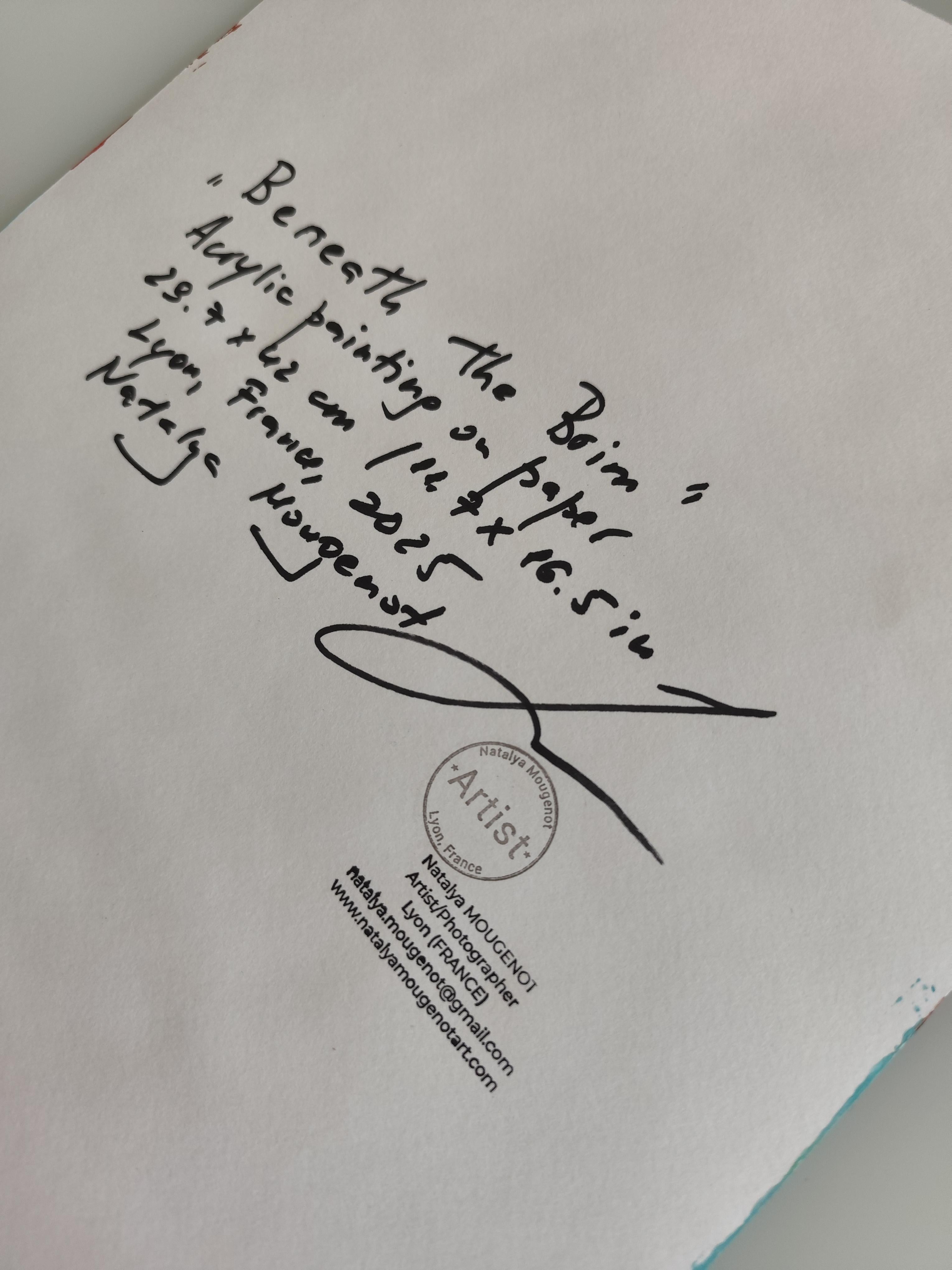 Zeitgenössisches abstraktes expressionistisches Frauenporträt 