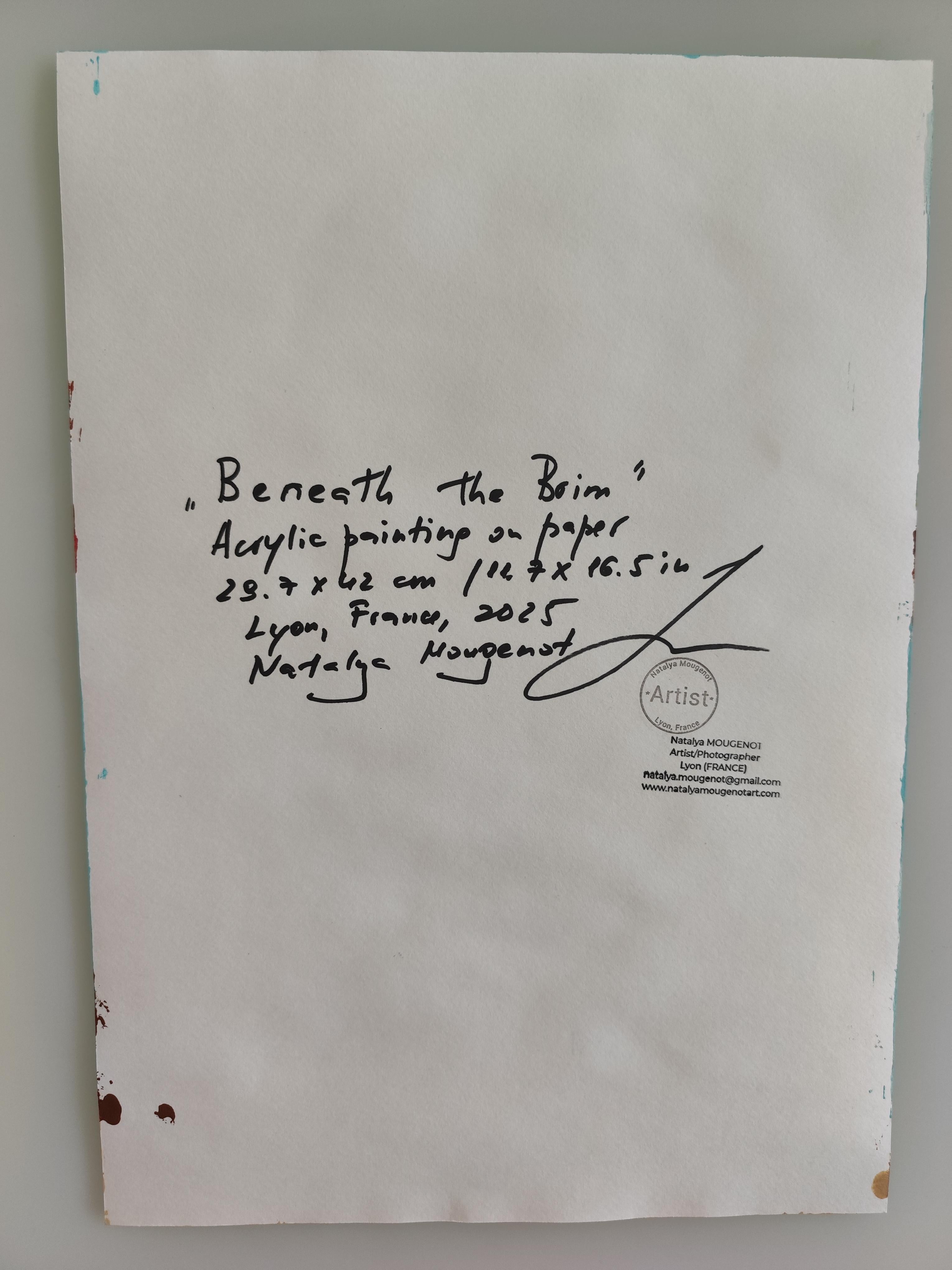 Zeitgenössisches abstraktes expressionistisches Frauenporträt 