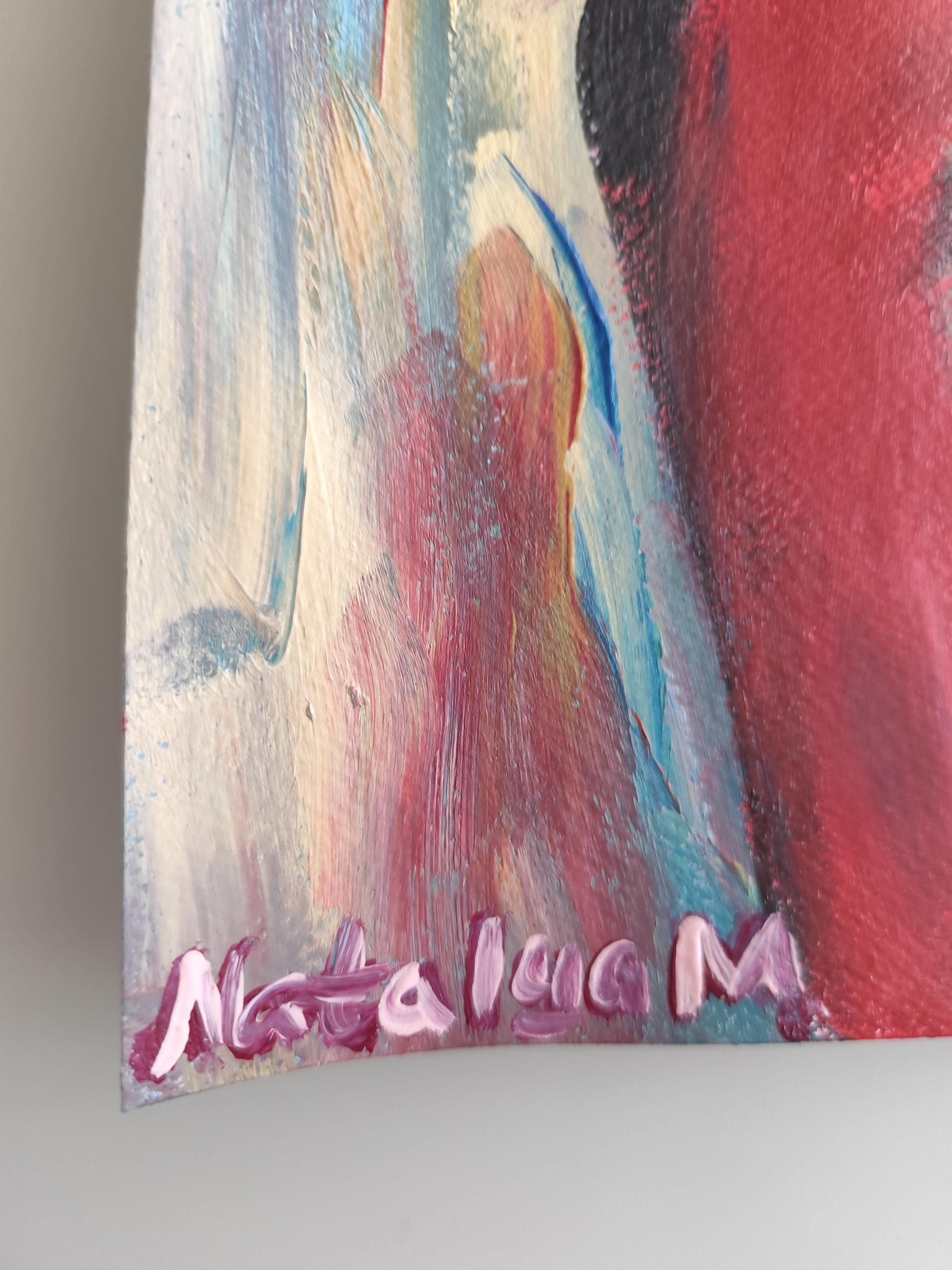 Retrato de mujer expresionista abstracto contemporáneo  ponencia 