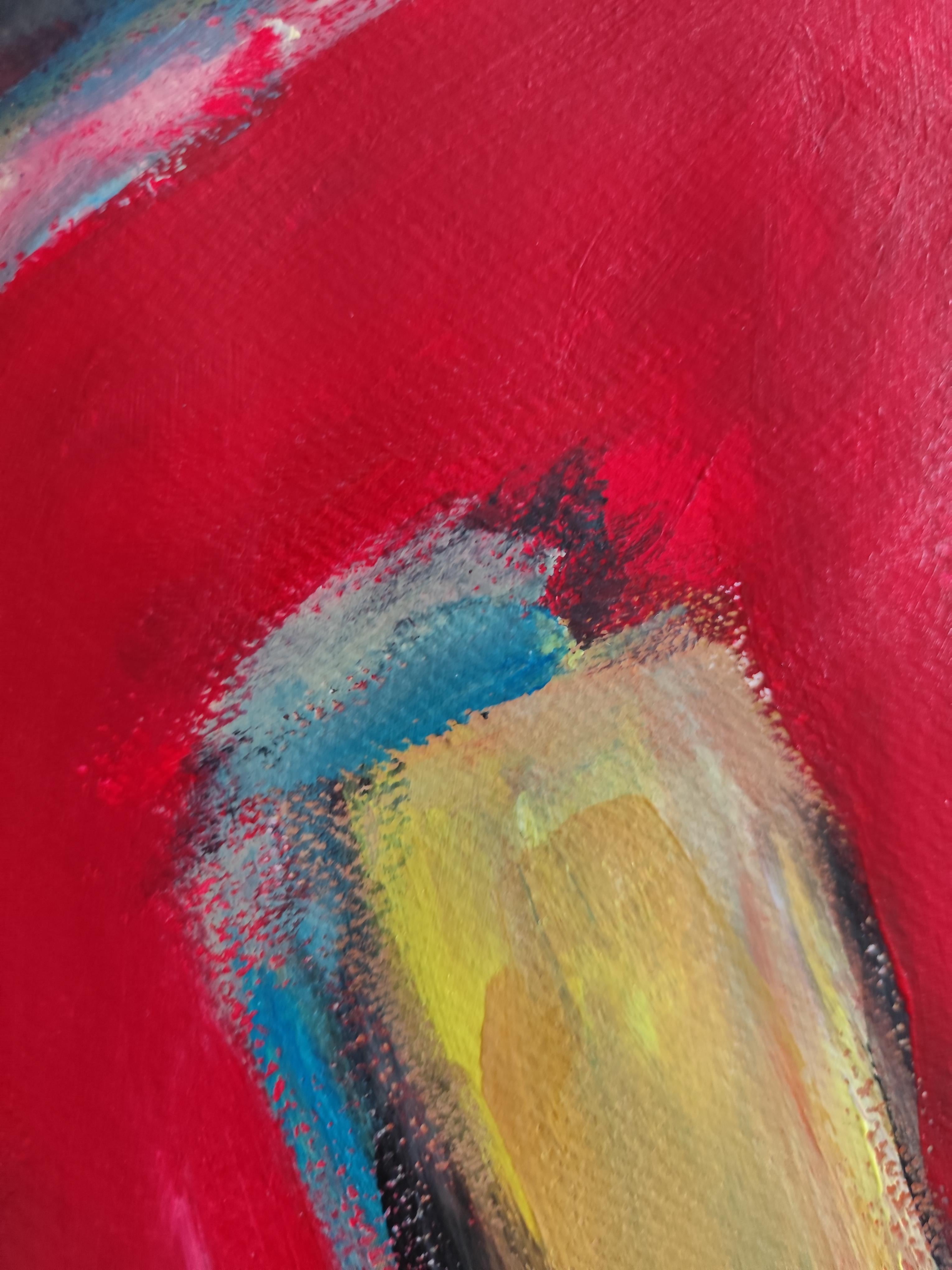 Retrato de mujer expresionista abstracto contemporáneo  ponencia 