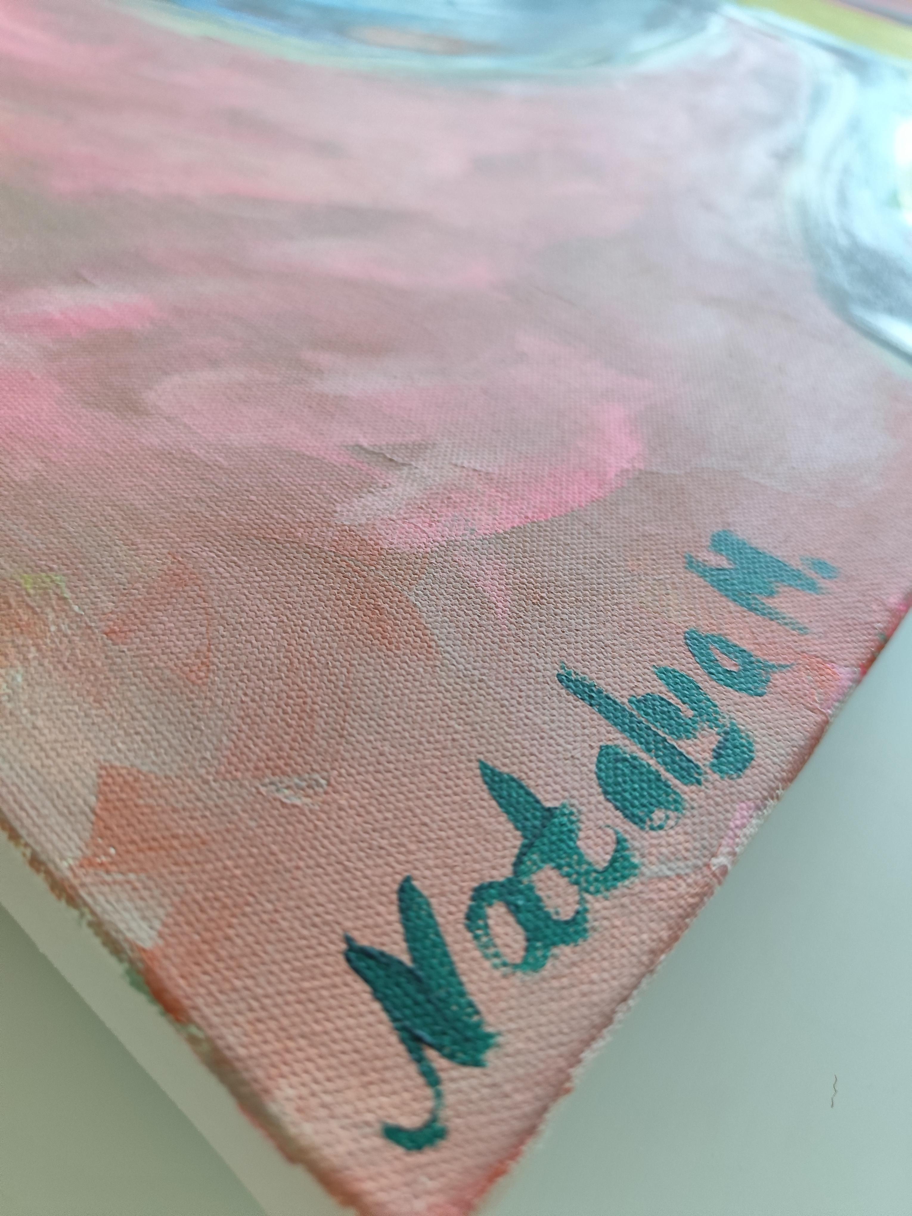 Contemporary abstract expressive expressionist woman's portrait 
