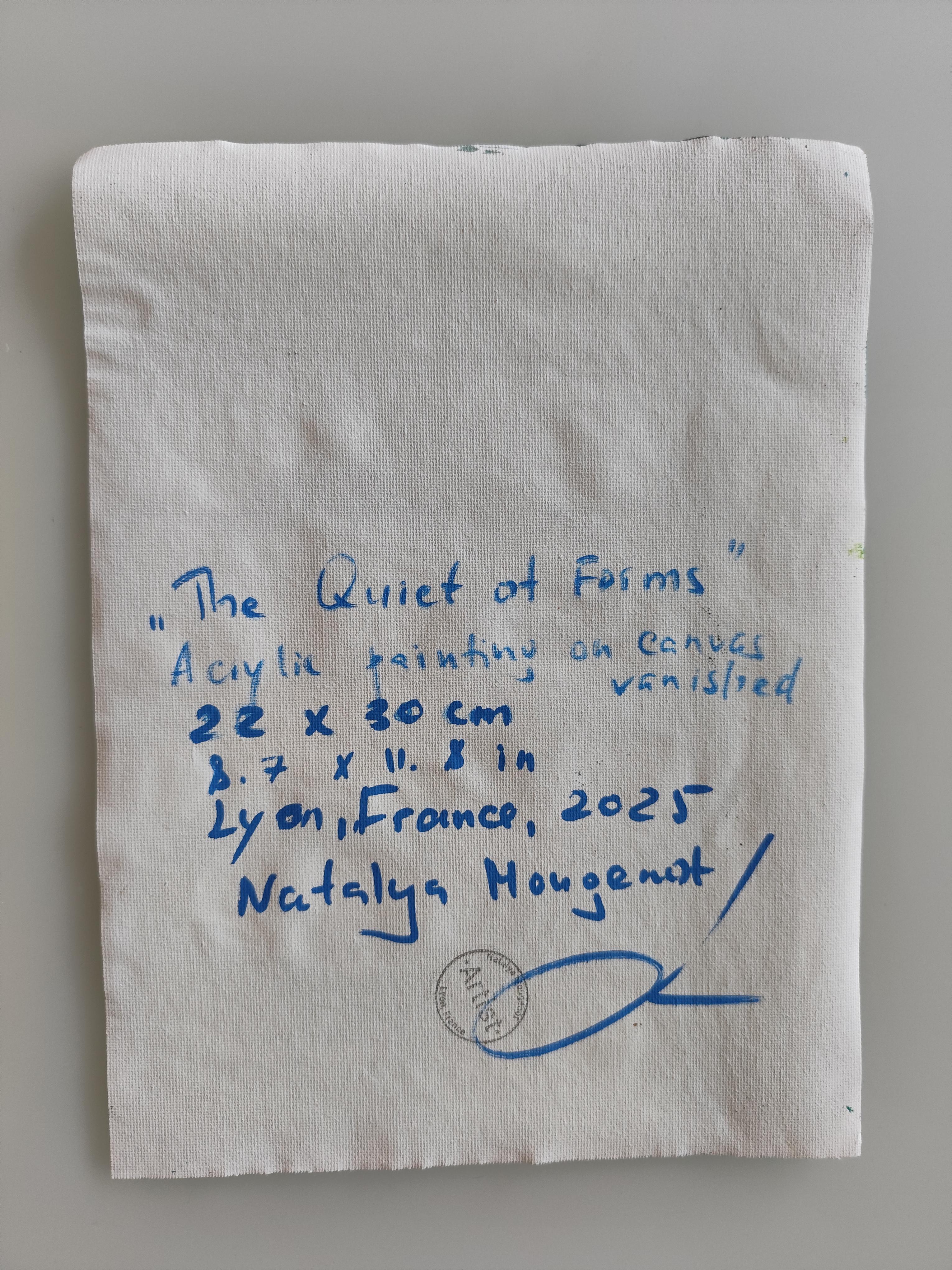 Contemporary abstract expressive nature painting on canvas 