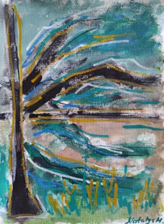 Mougenot Natalya - Contemporary abstract expressive nature painting on canvas "The Quiet of Forms" Contemporary abstract expressive nature painting on canvas "The Quiet of Forms"