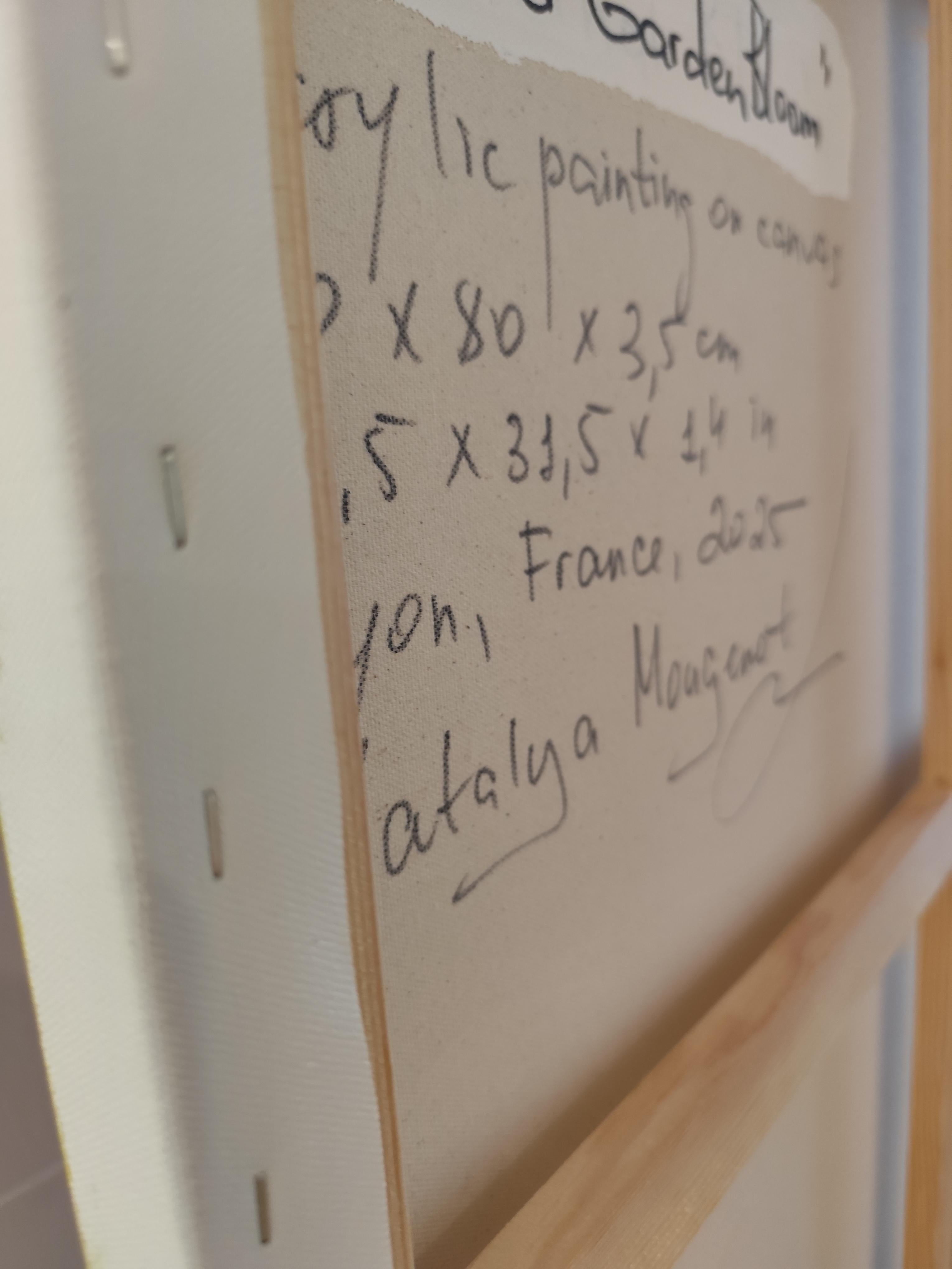 Zeitgenössisches abstraktes fauvistisches Blumenstillleben 