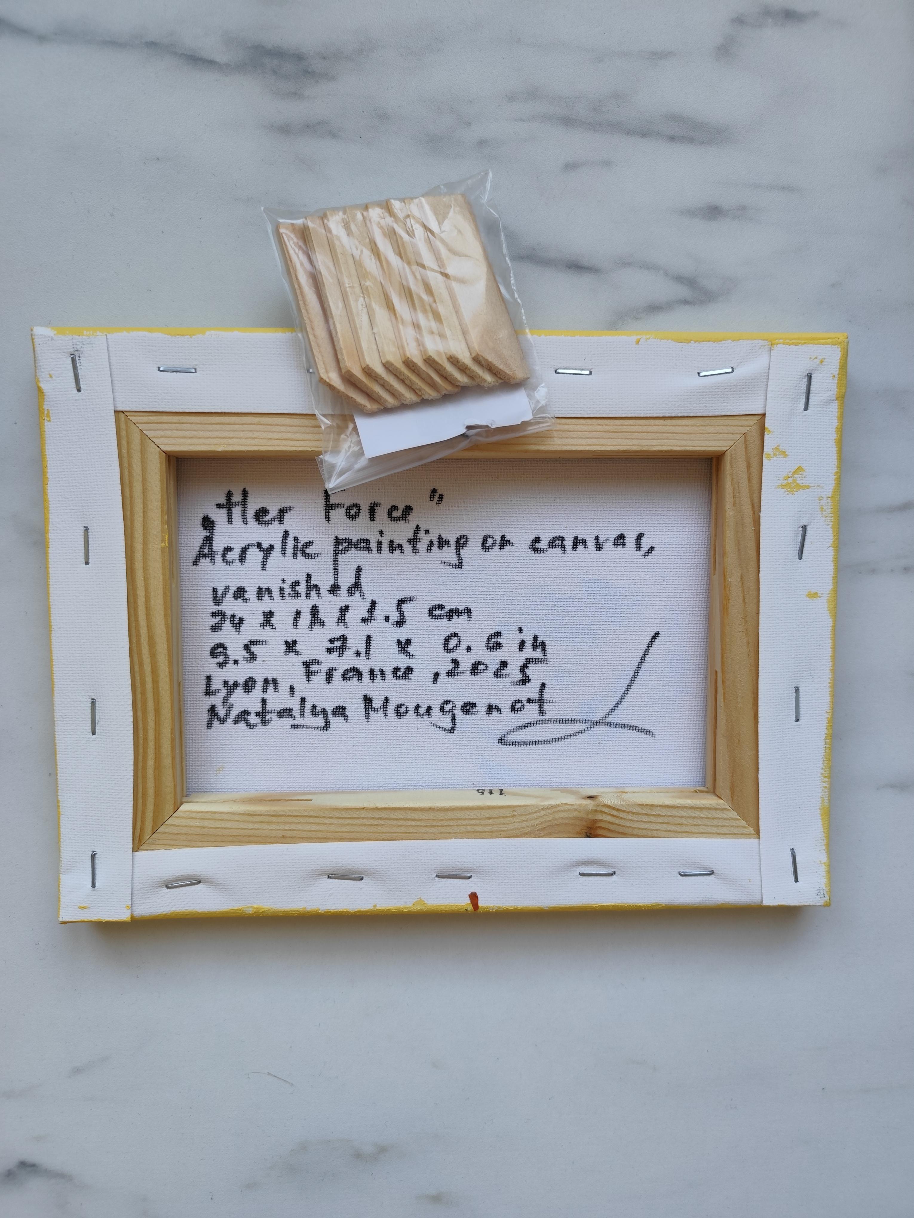 Contemporary Abstract Figurative Painting Small Format Art 