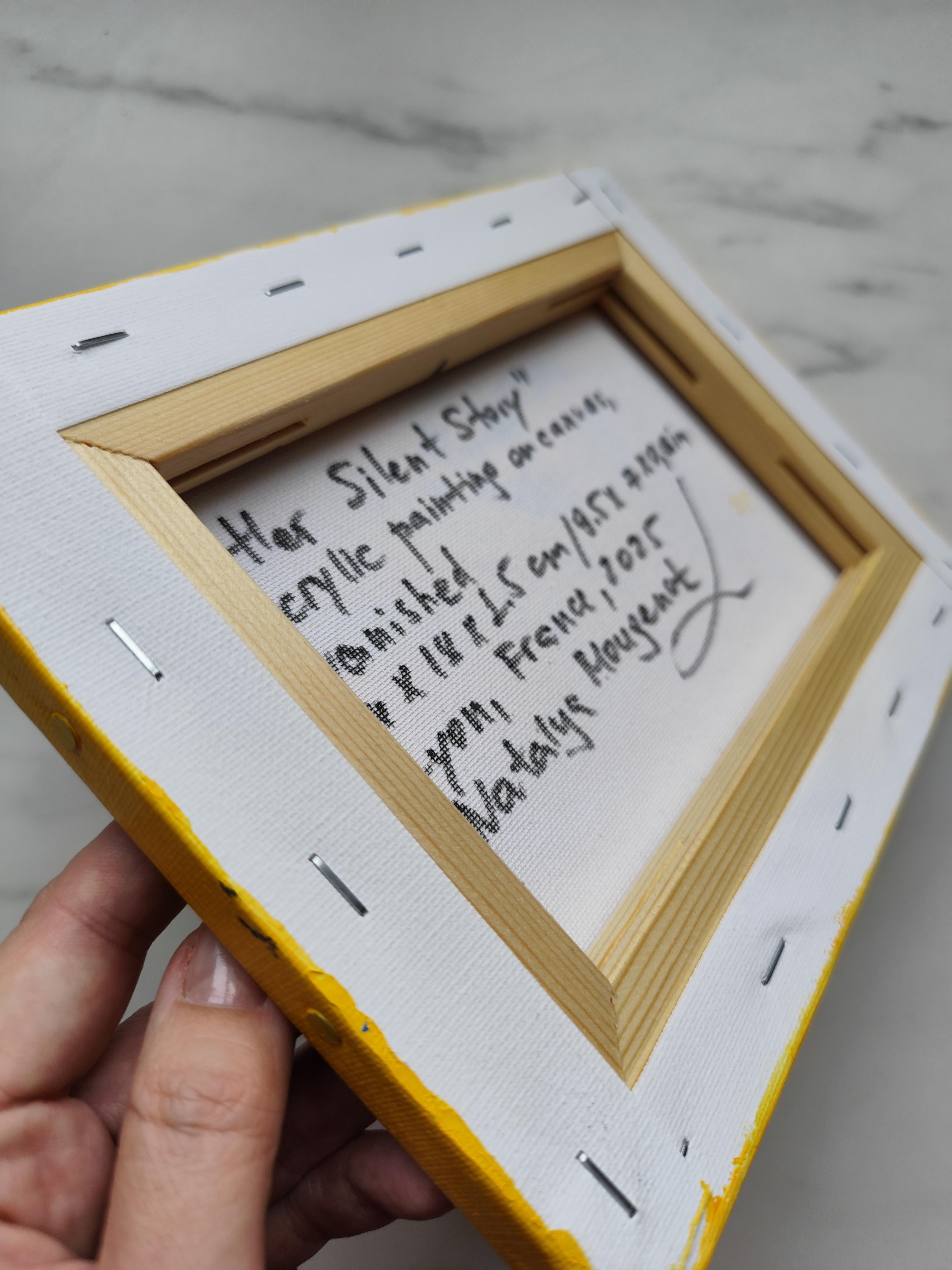 Contemporary Abstract Figurative Painting Small Format Art 