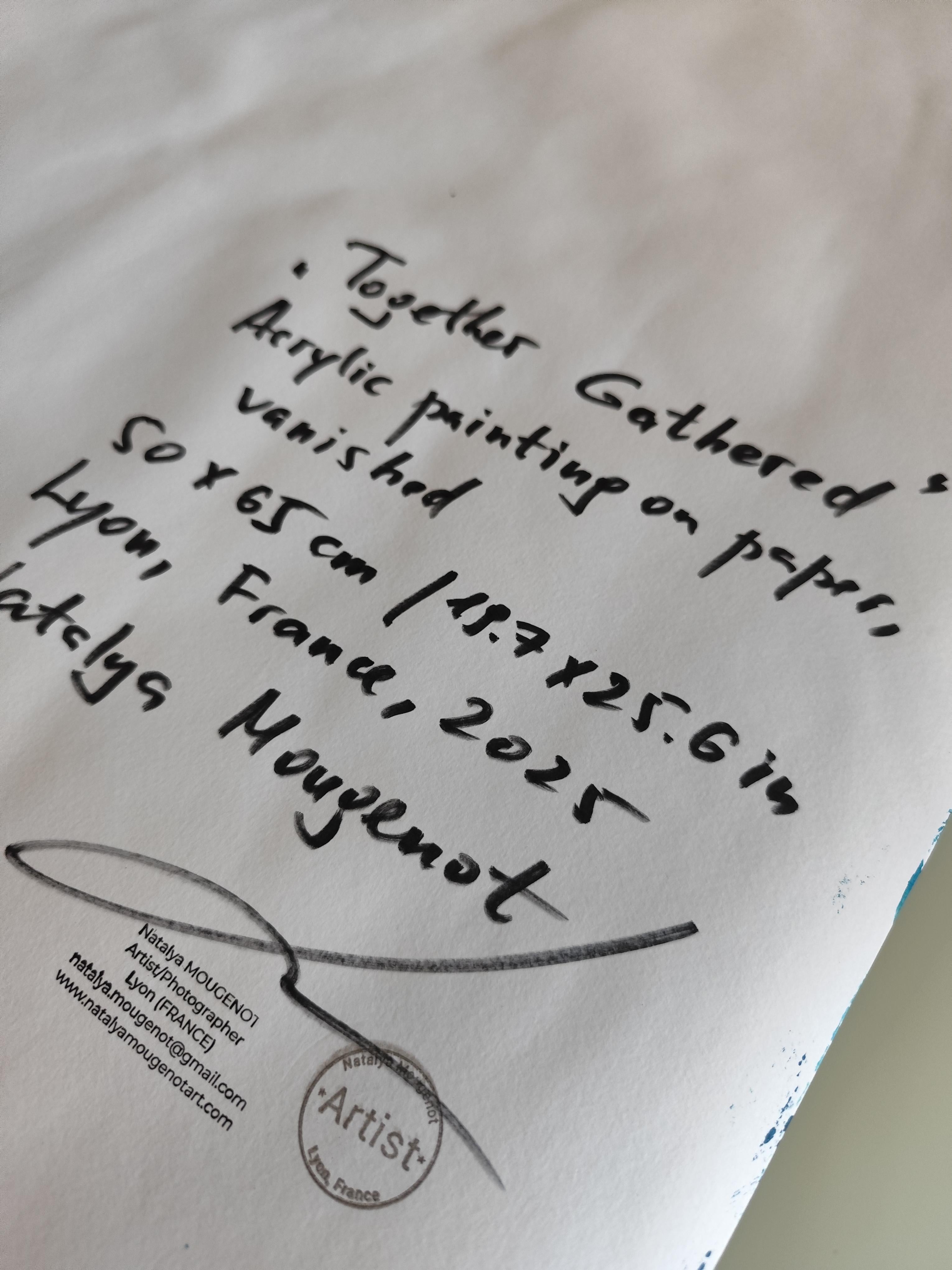 Contemporary abstract figurative portrait of four women 