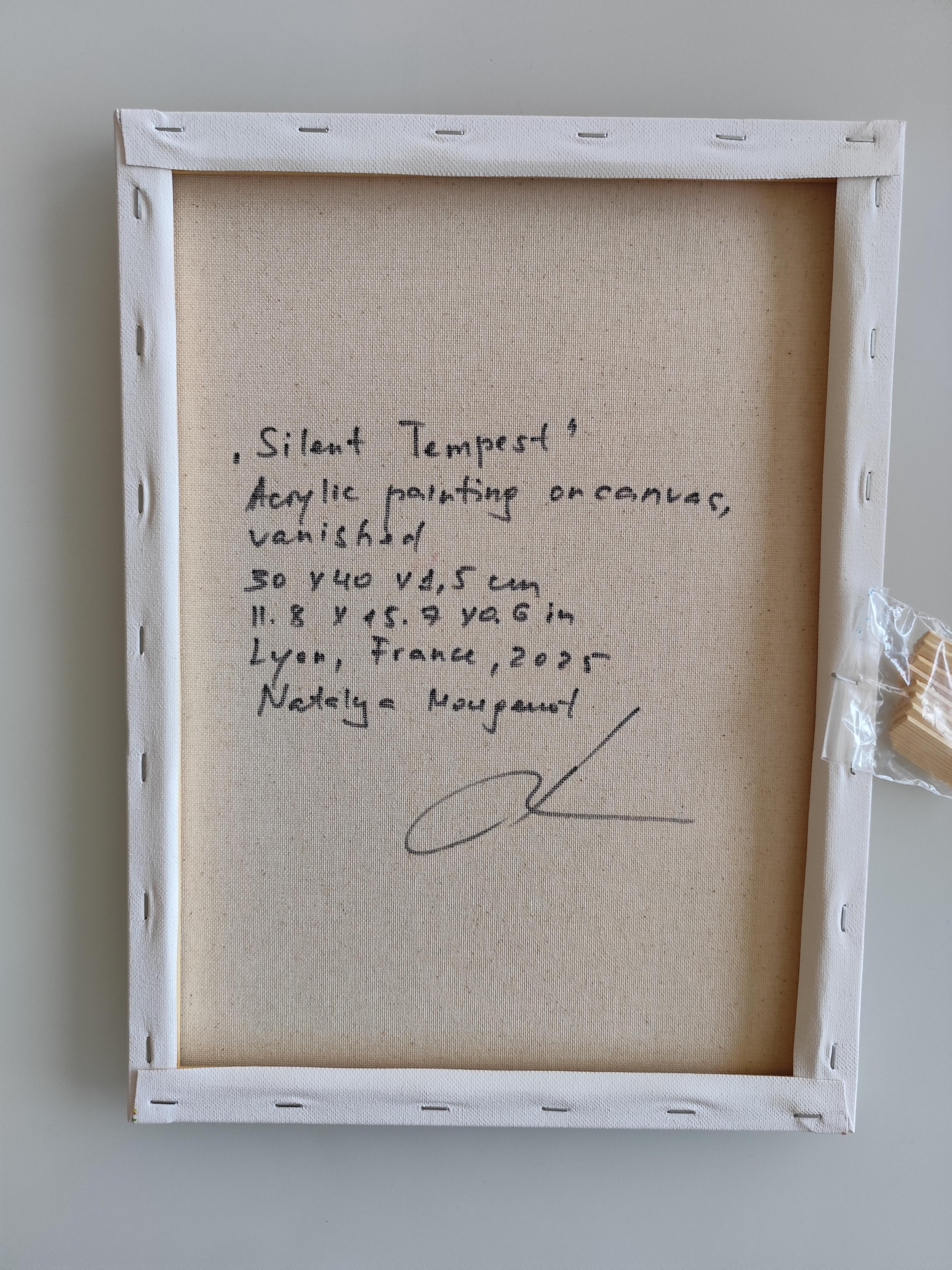 Contemporary abstract figurative woman's portrait on canvas 