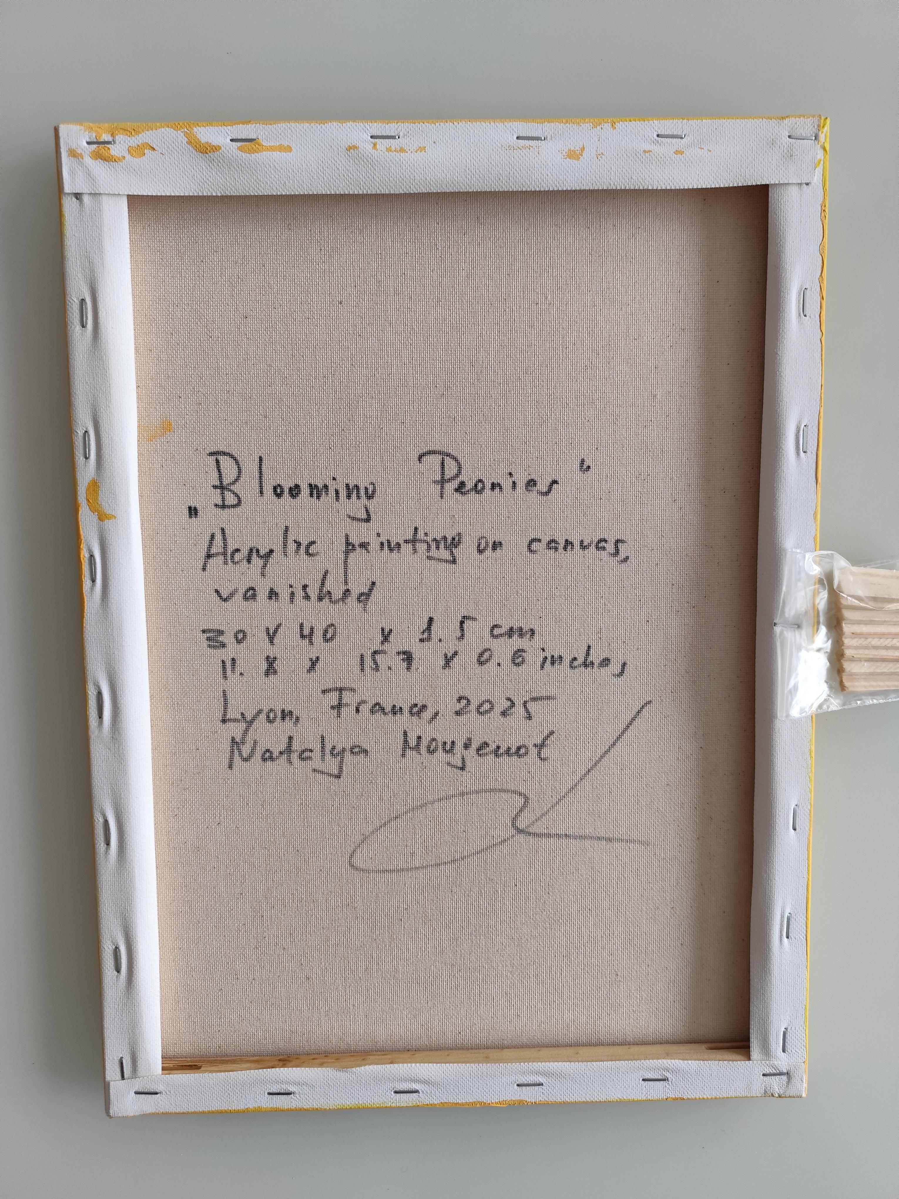 Zeitgenössische abstrakte impressionistische florale Malerei Leinwand 