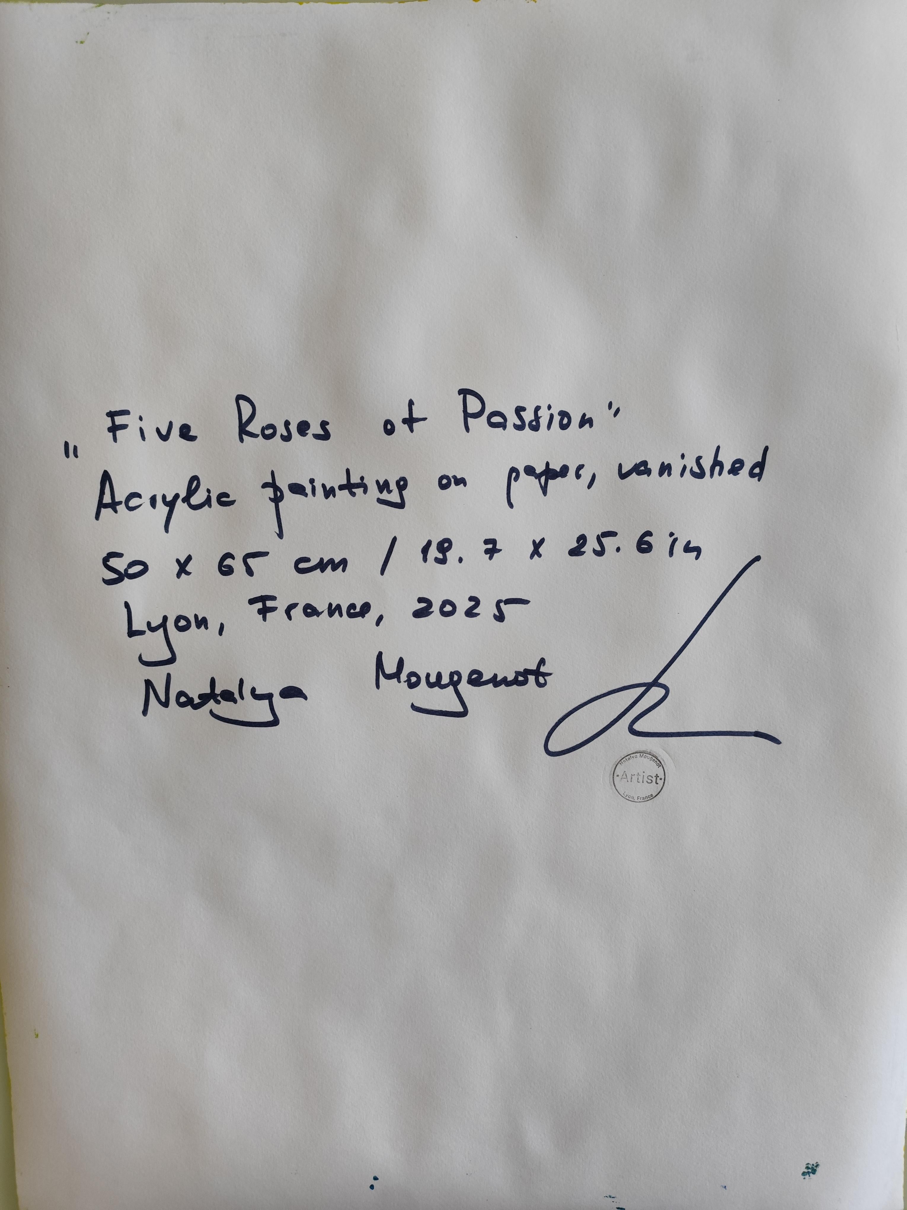 Zeitgenössische abstrakte impressionistische Blumenmalerei 