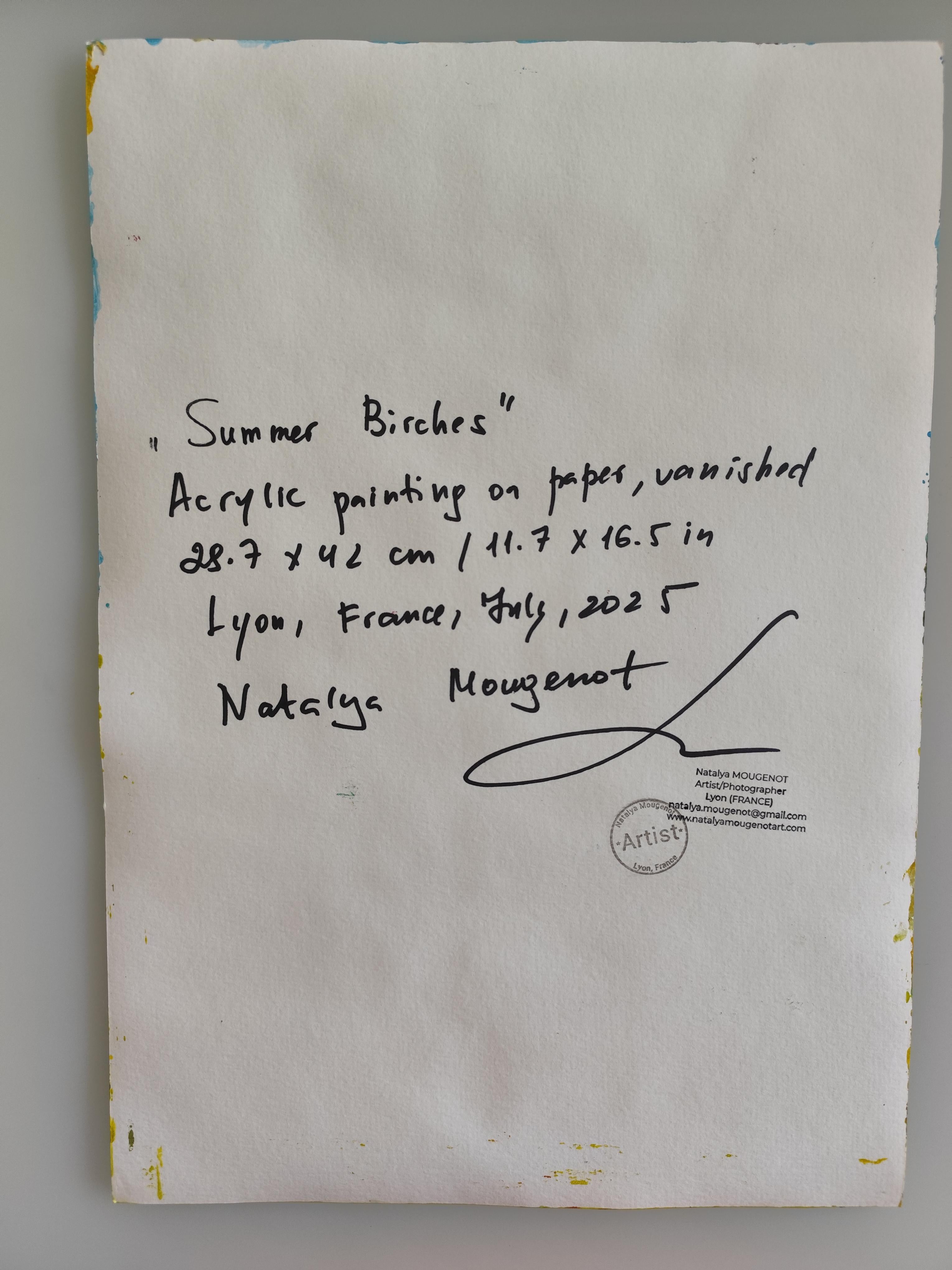 Zeitgenössisches abstraktes impressionistisches Nature-Acrylbild 