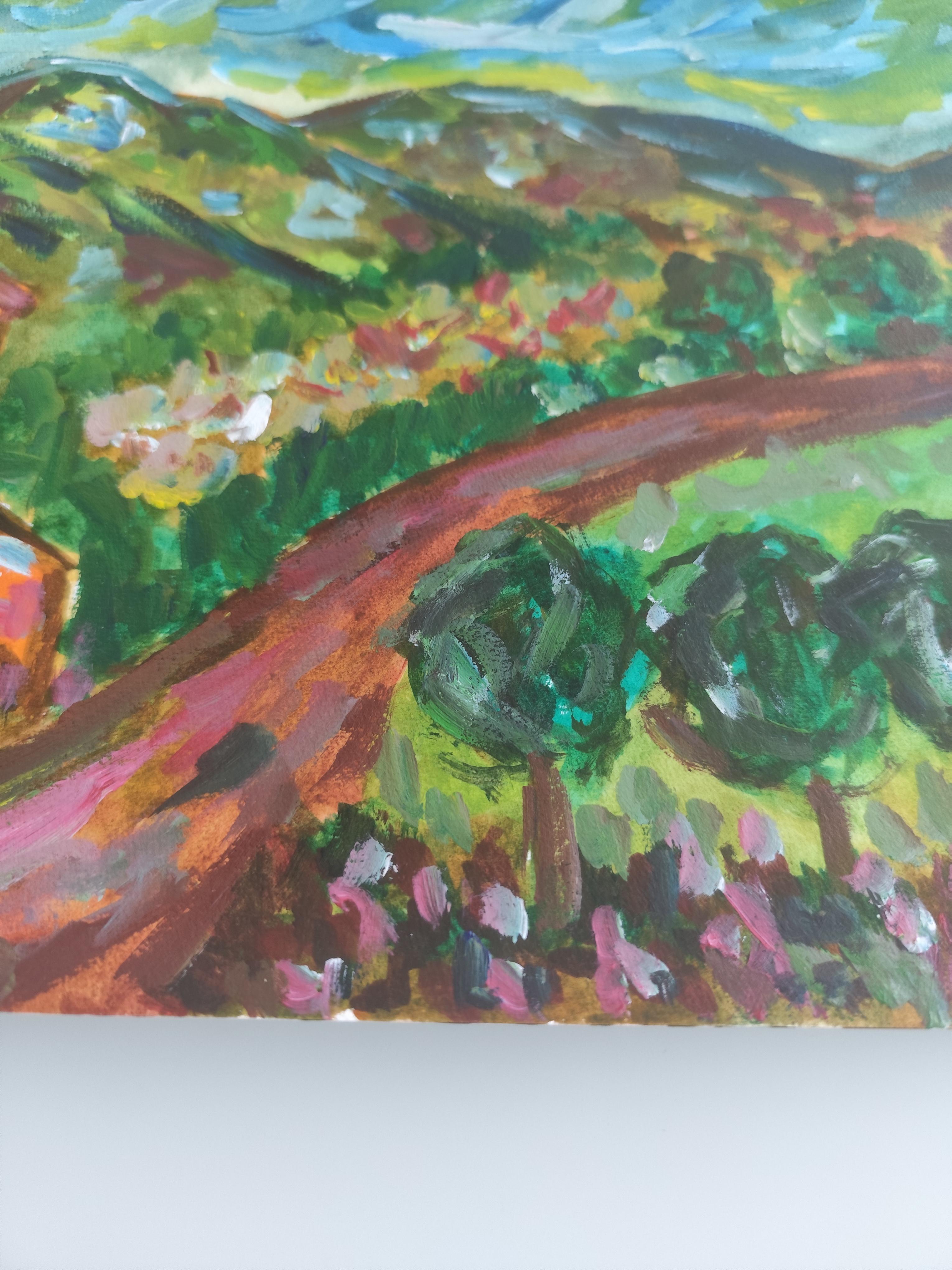 Zeitgenössisches abstraktes impressionistisches Nature-Gemälde 