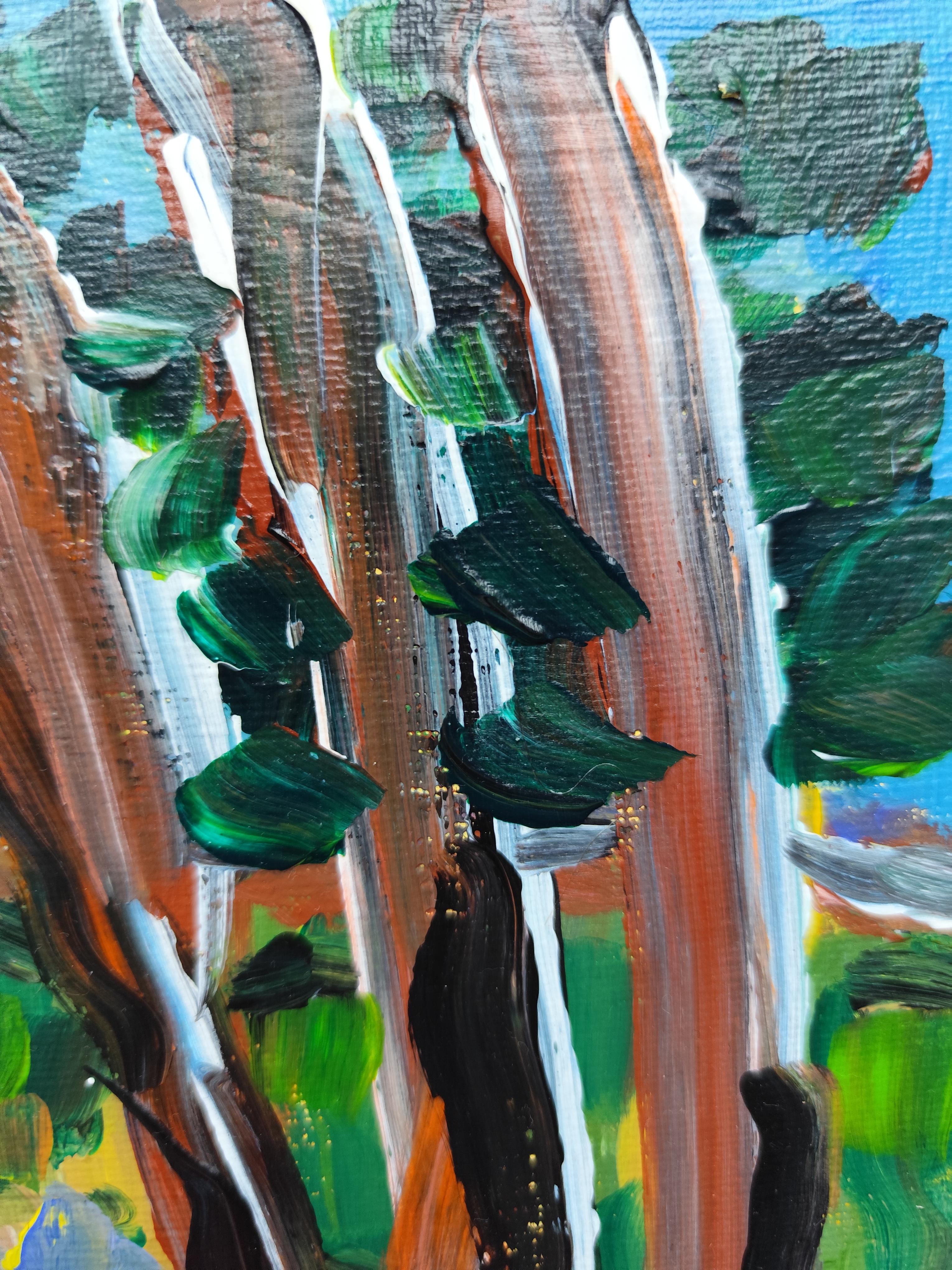 Contemporary Abstract Impressionist Painting Small Format Art 