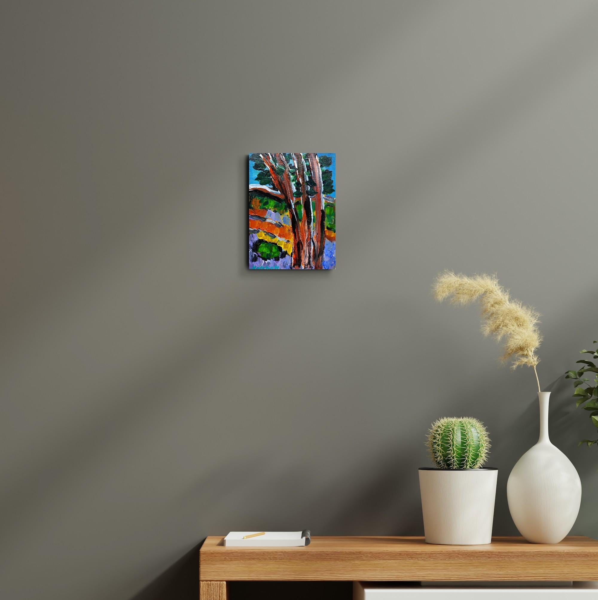 Contemporary Abstract Impressionist Painting Small Format Art 