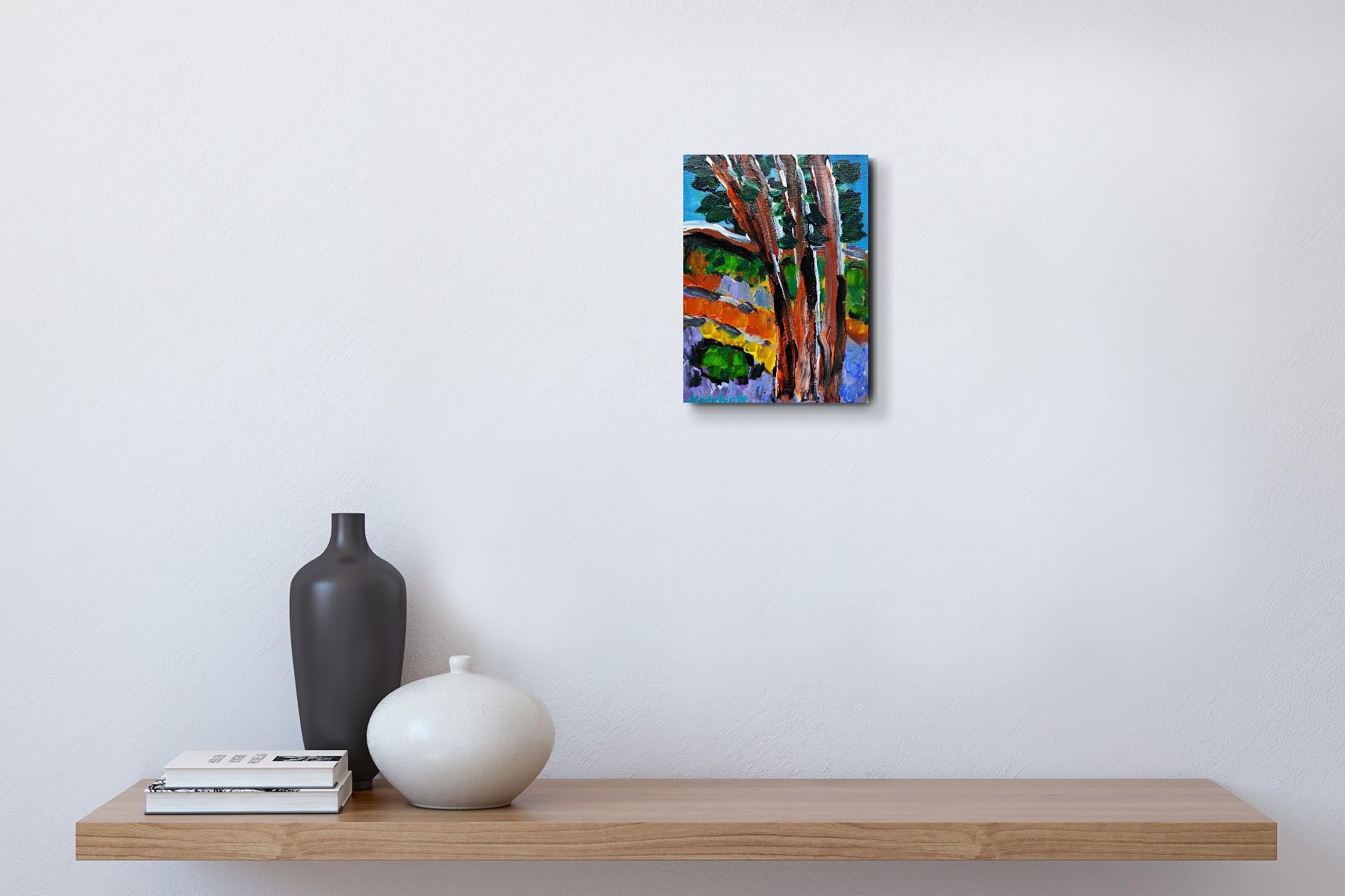 Contemporary Abstract Impressionist Painting Small Format Art 