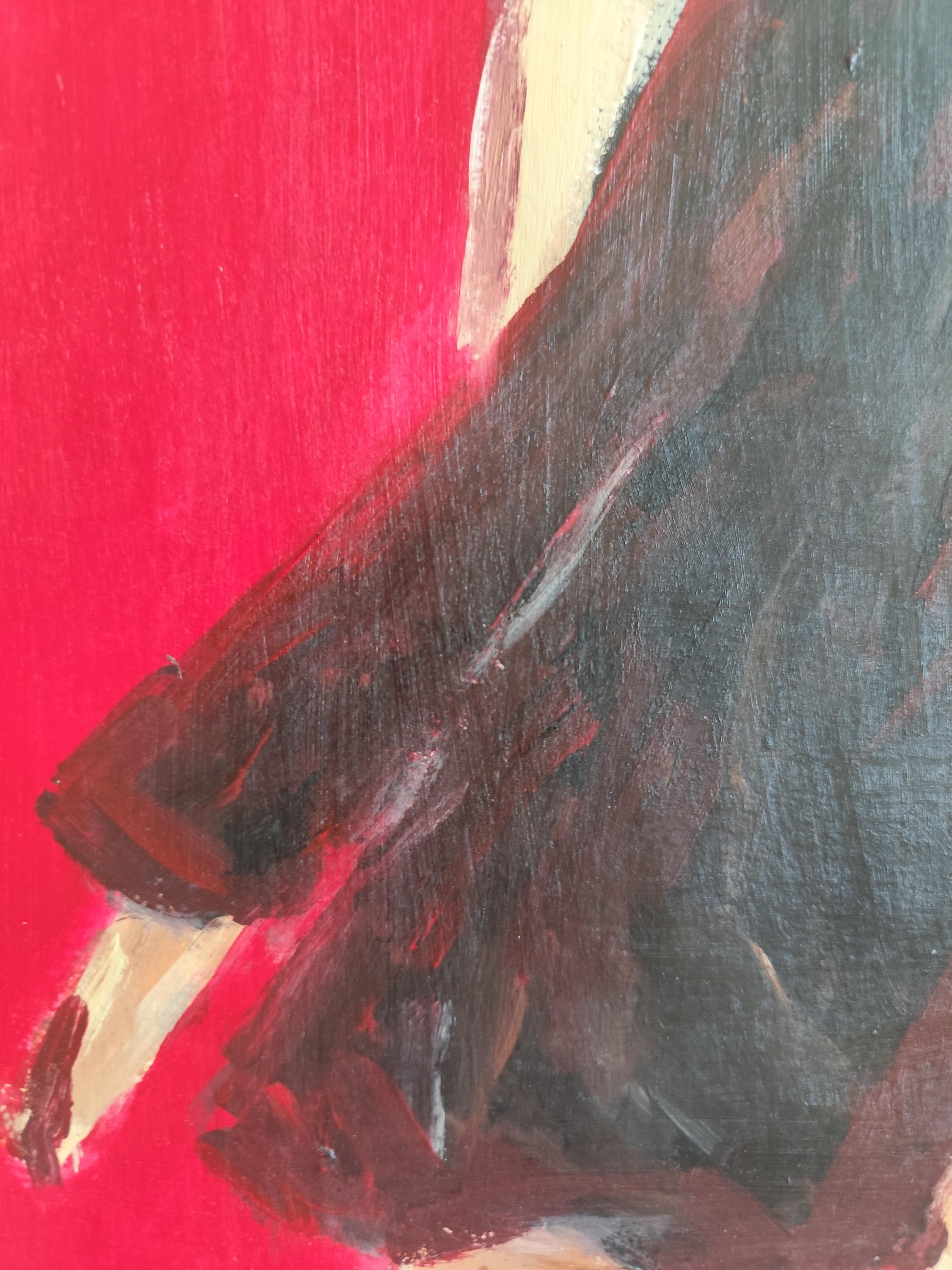 Zeitgenössische abstrakte impressionistische Frauenfigur 