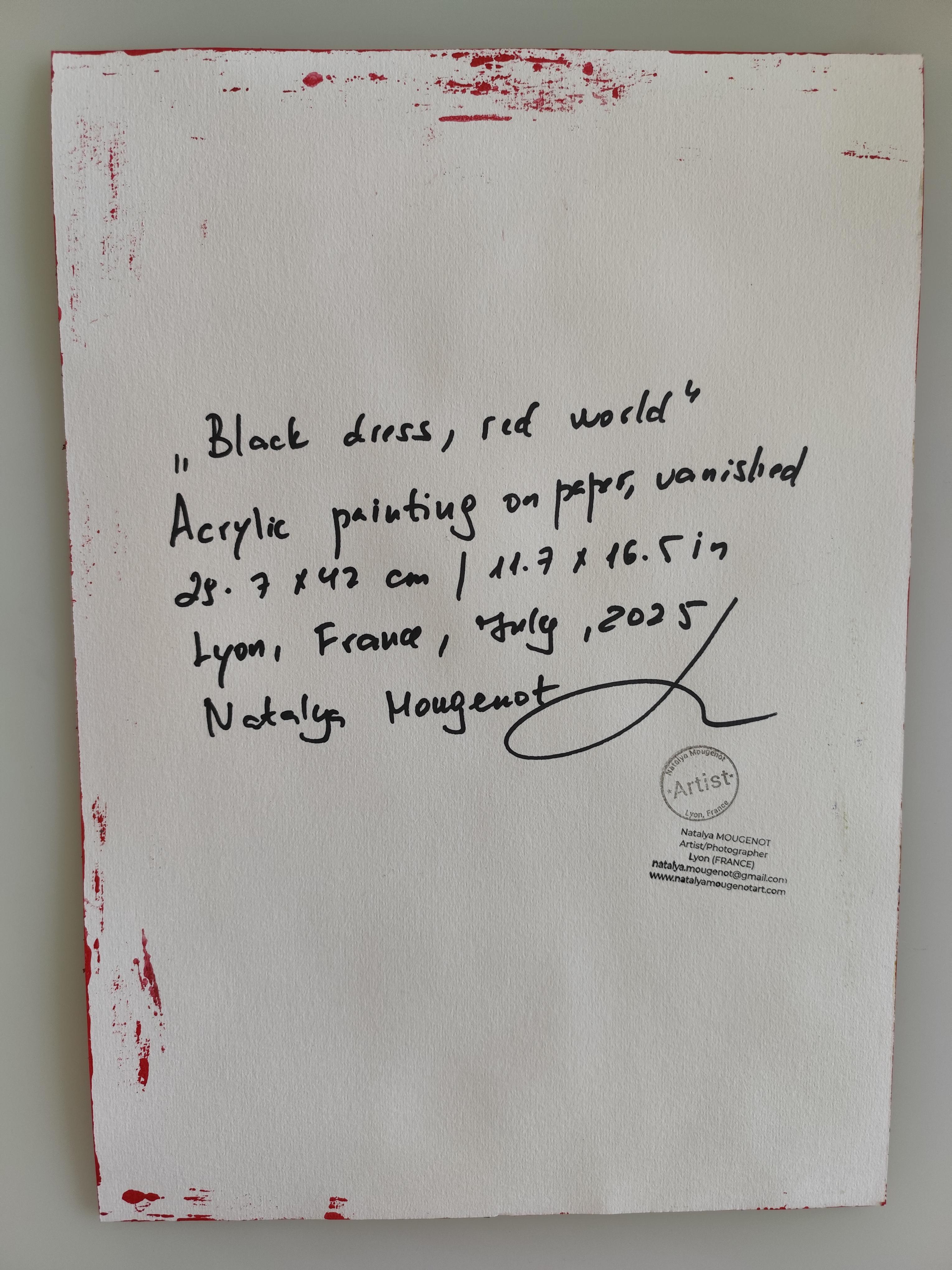 Zeitgenössische abstrakte impressionistische Frauenfigur 