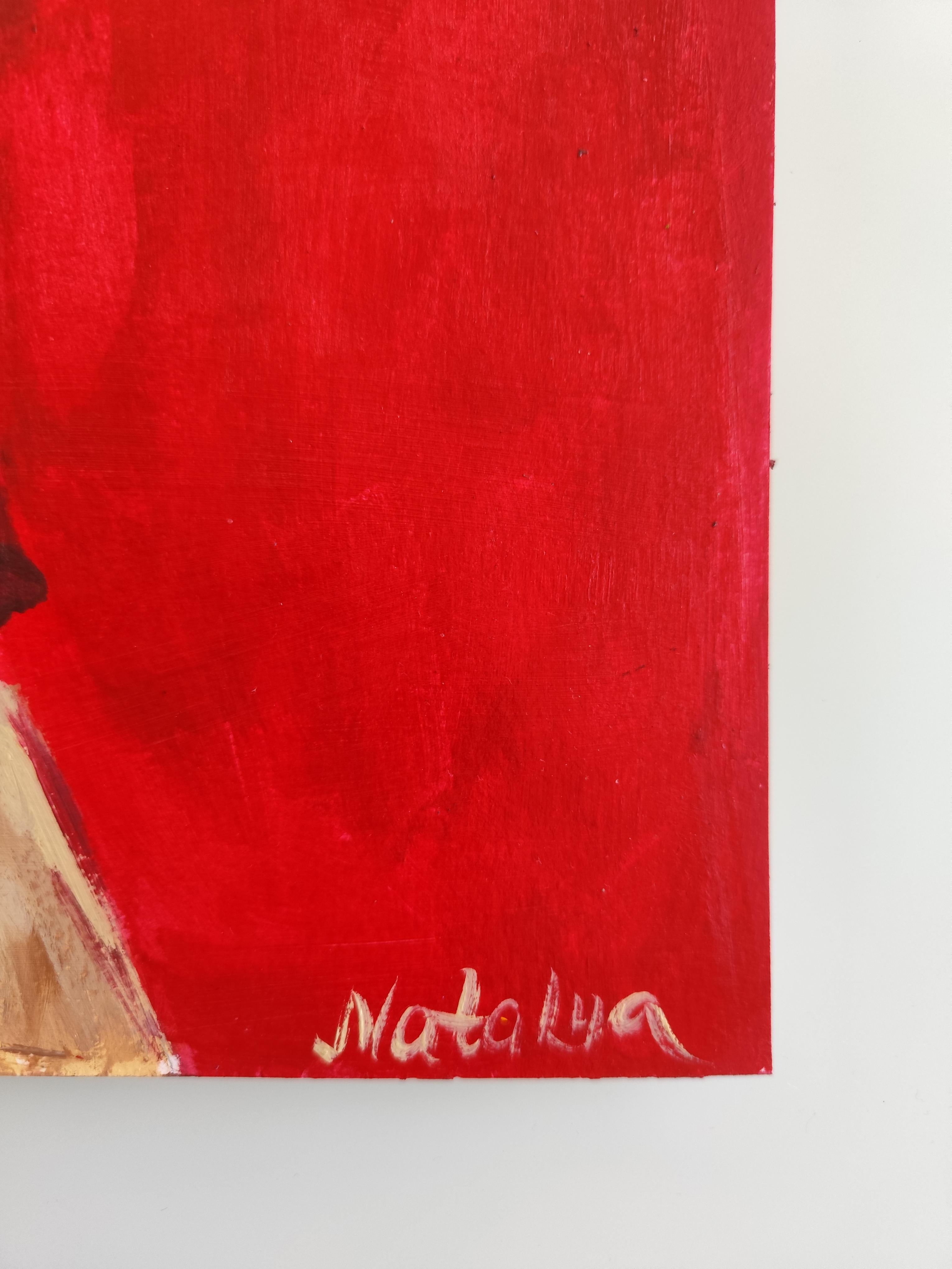 Zeitgenössische abstrakte impressionistische Frauenfigur 