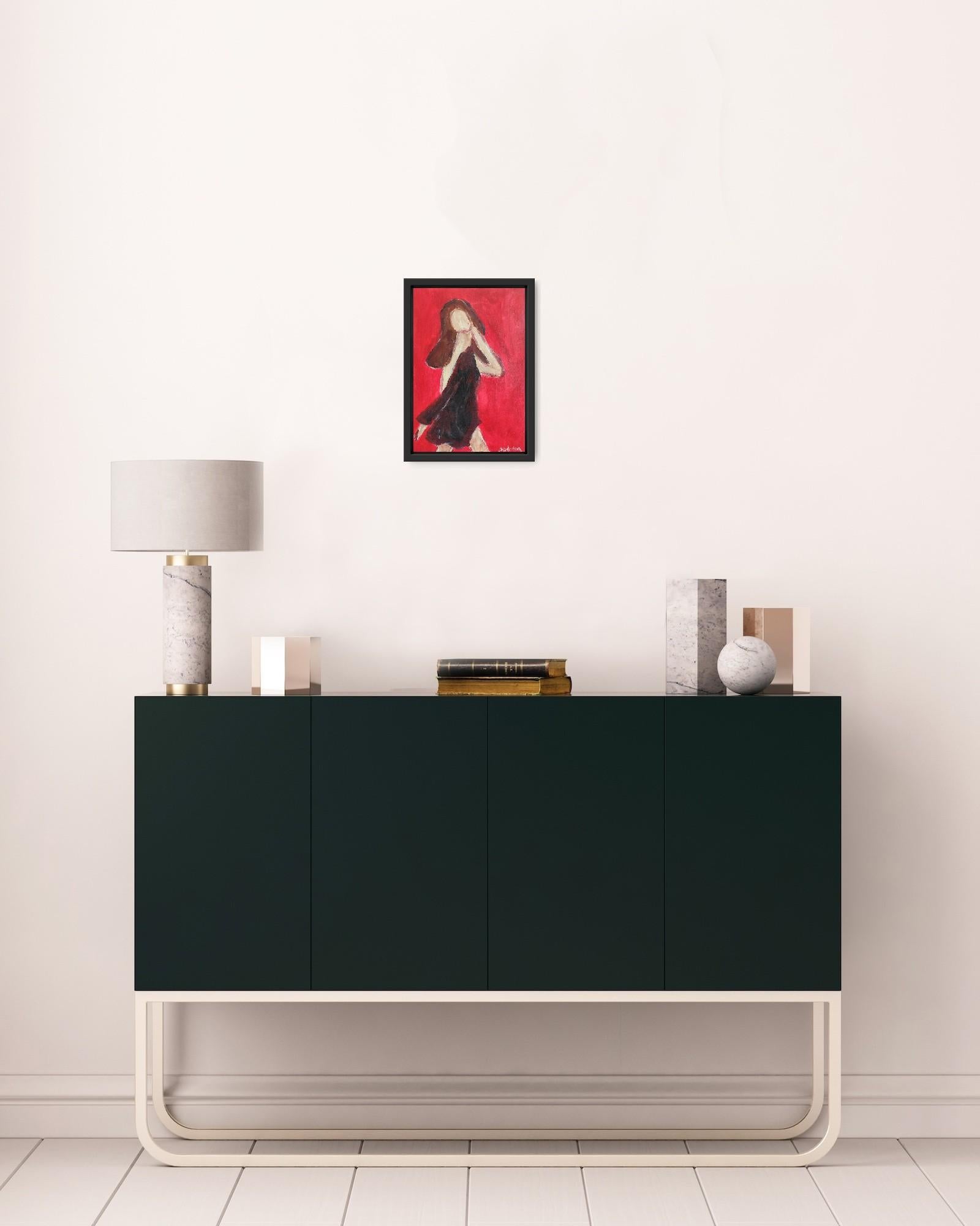 Zeitgenössische abstrakte impressionistische Frauenfigur 