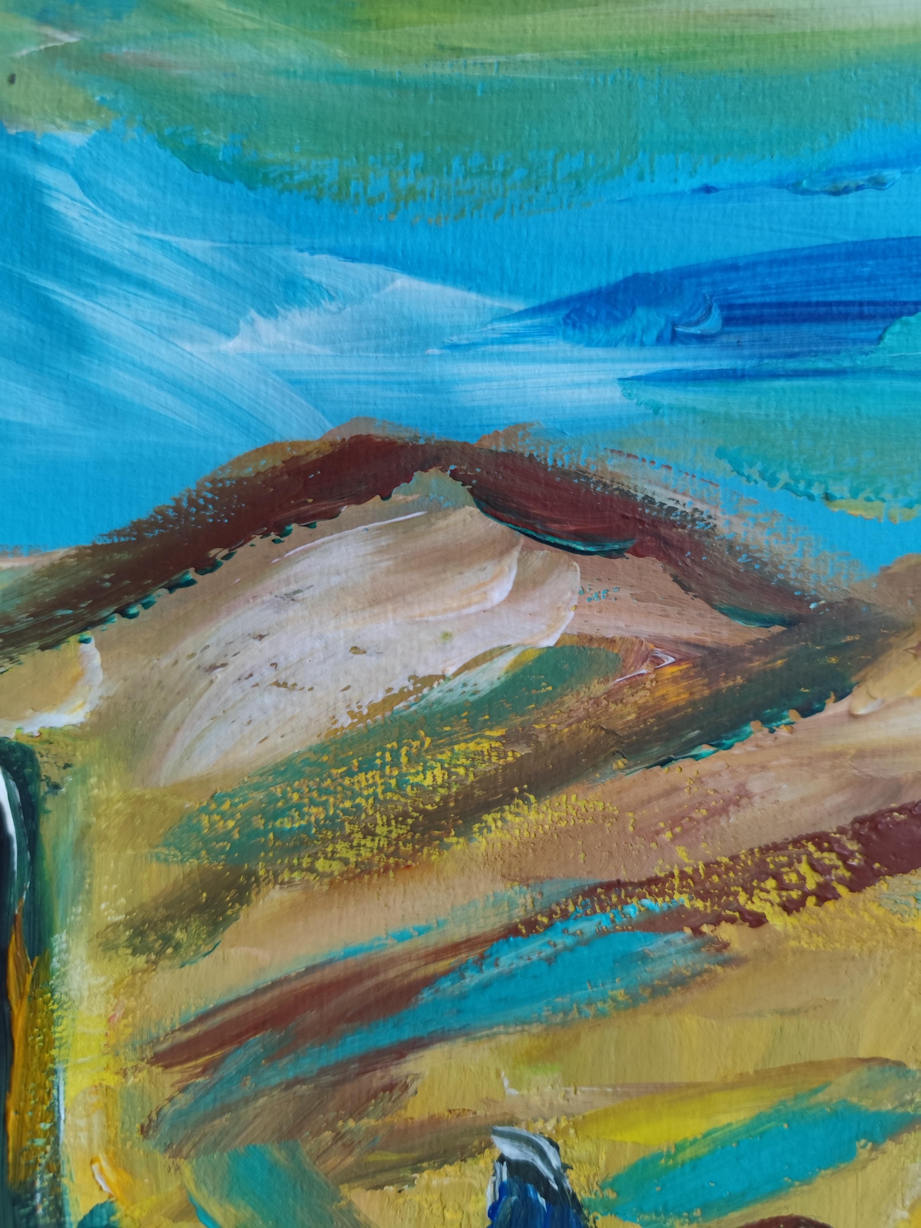 Peinture expressionniste contemporaine de nature 